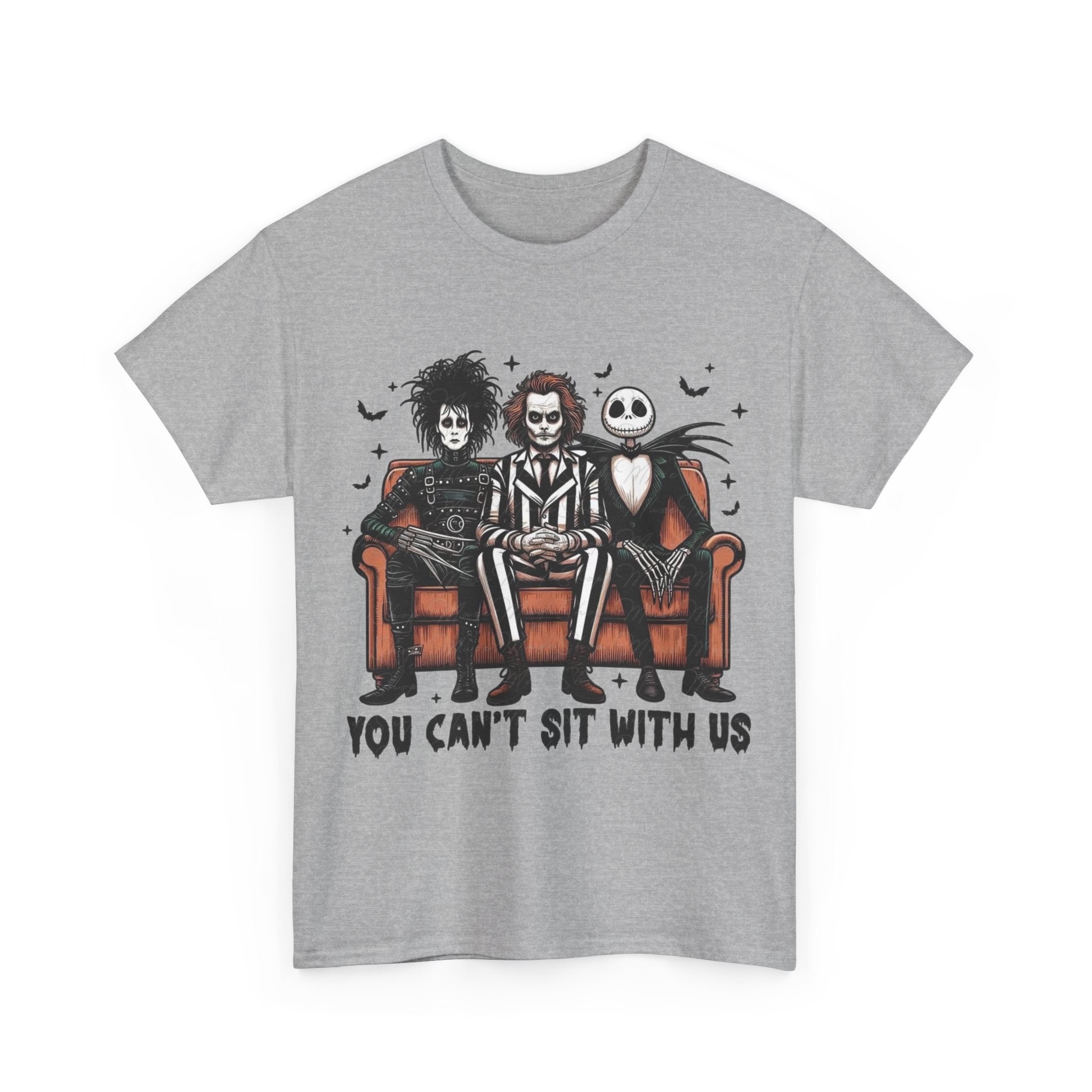 Johnny Depp Graphic Tee — 'You Can't Sit With Us' Halloween Horror Trio T-Shirt