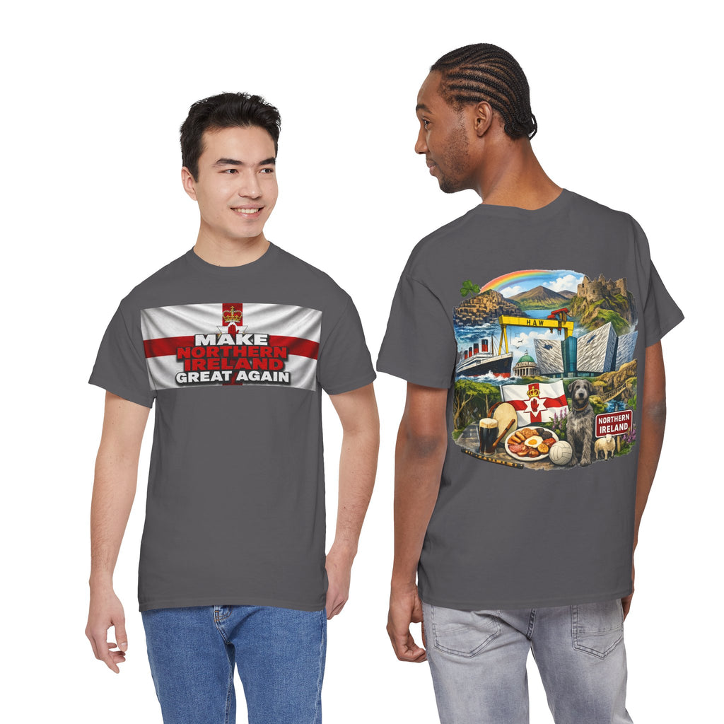 Northern Ireland Collage Tee — "Make Northern Ireland Great Again" Graphic T-Shirt