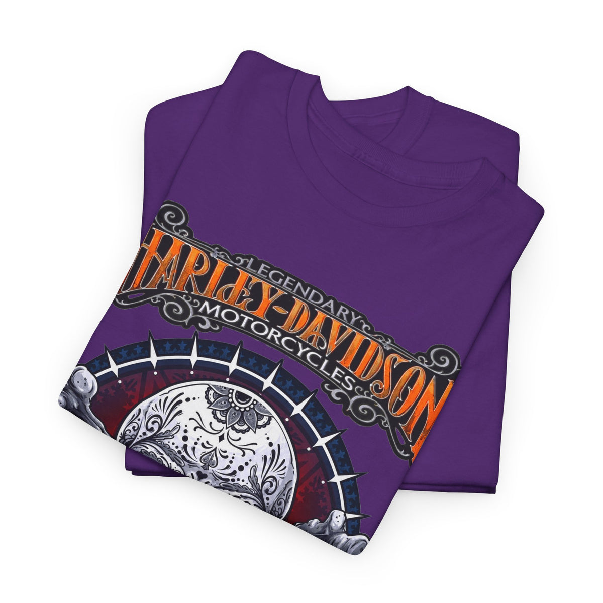 Harley-Davidson Skull Logo Cotton T‑Shirt