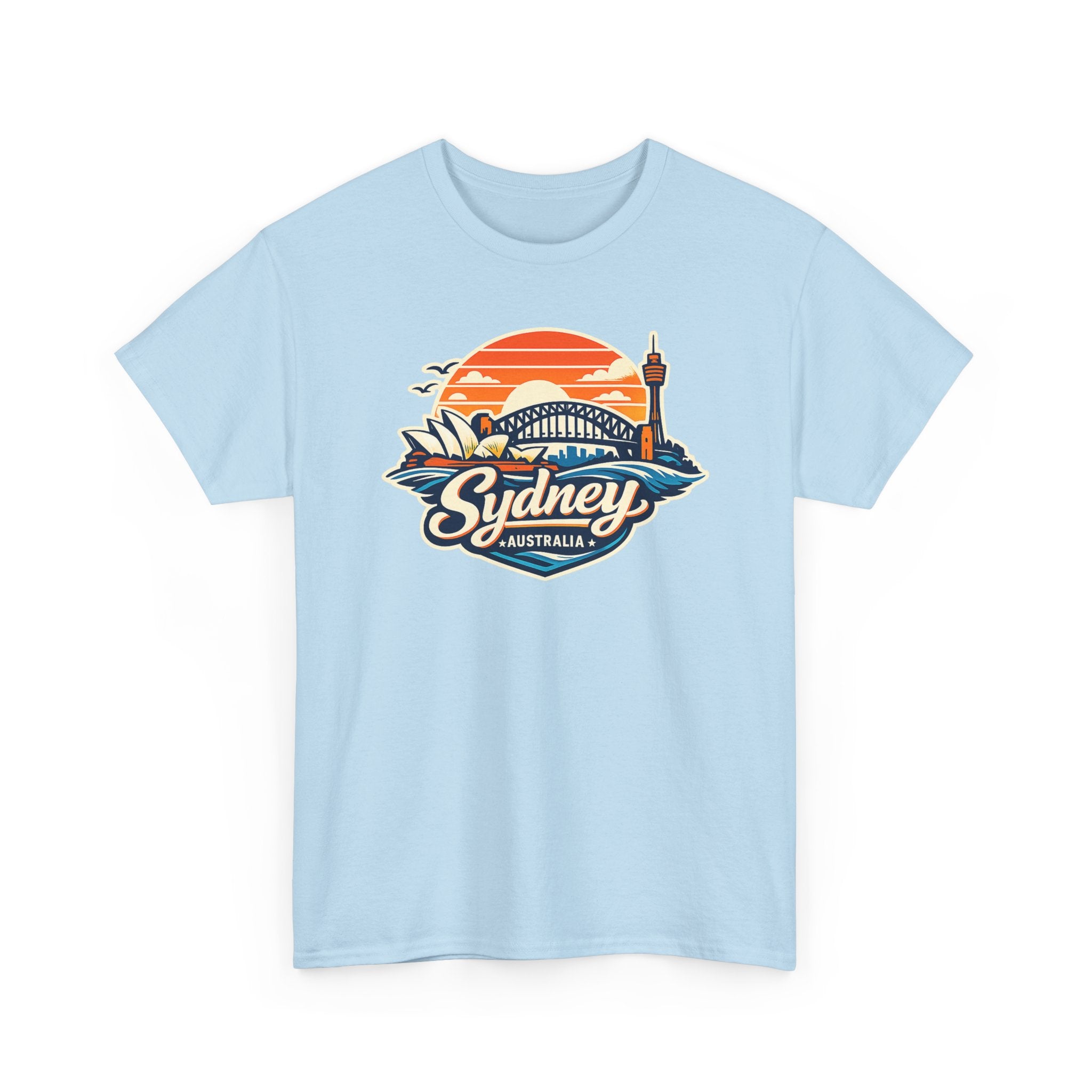 Sydney Australia Sunset Tee — Vintage Coastal Travel T‑Shirt