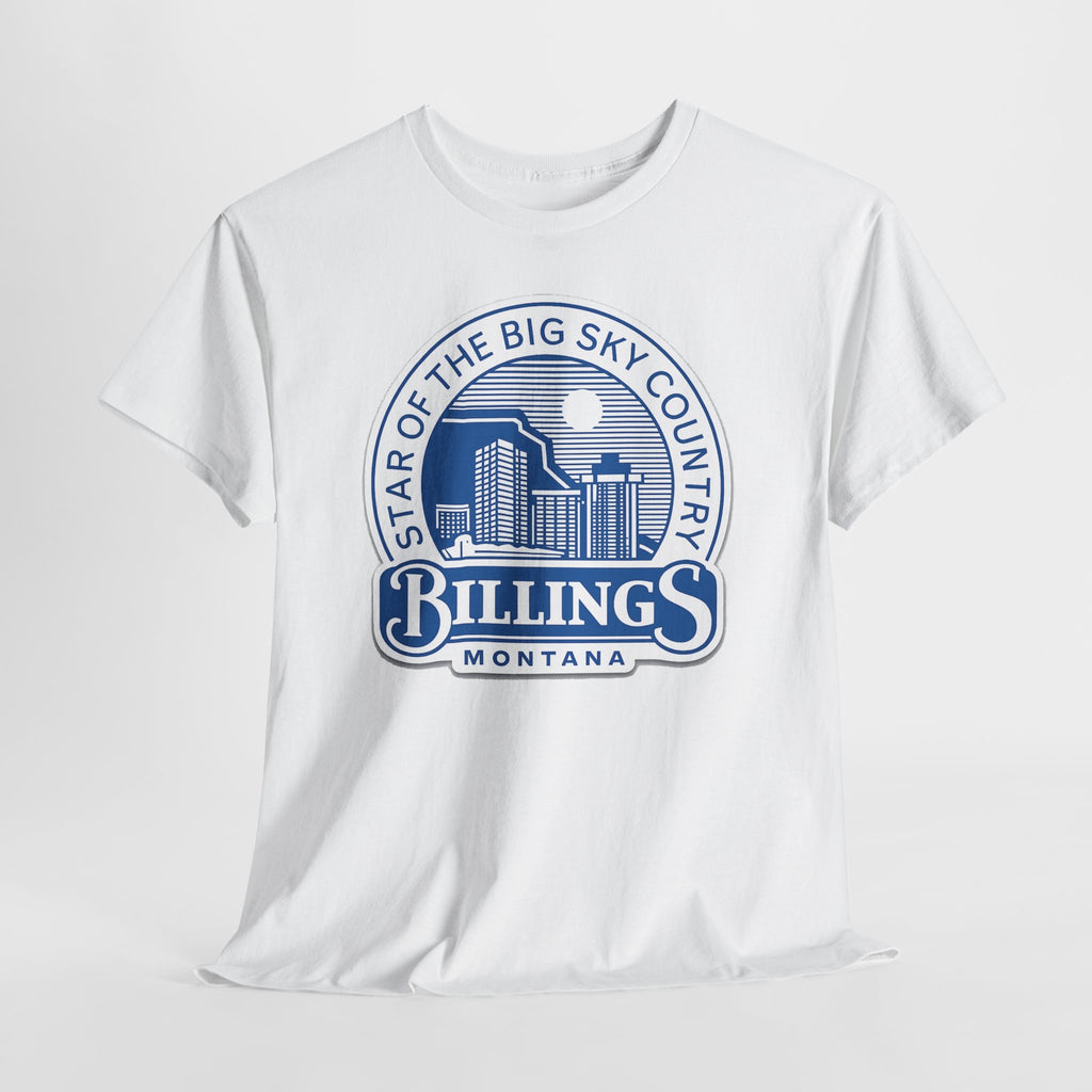 Billings Montana Tee — "Star of the Big Sky Country" Retro City Skyline T-Shirt