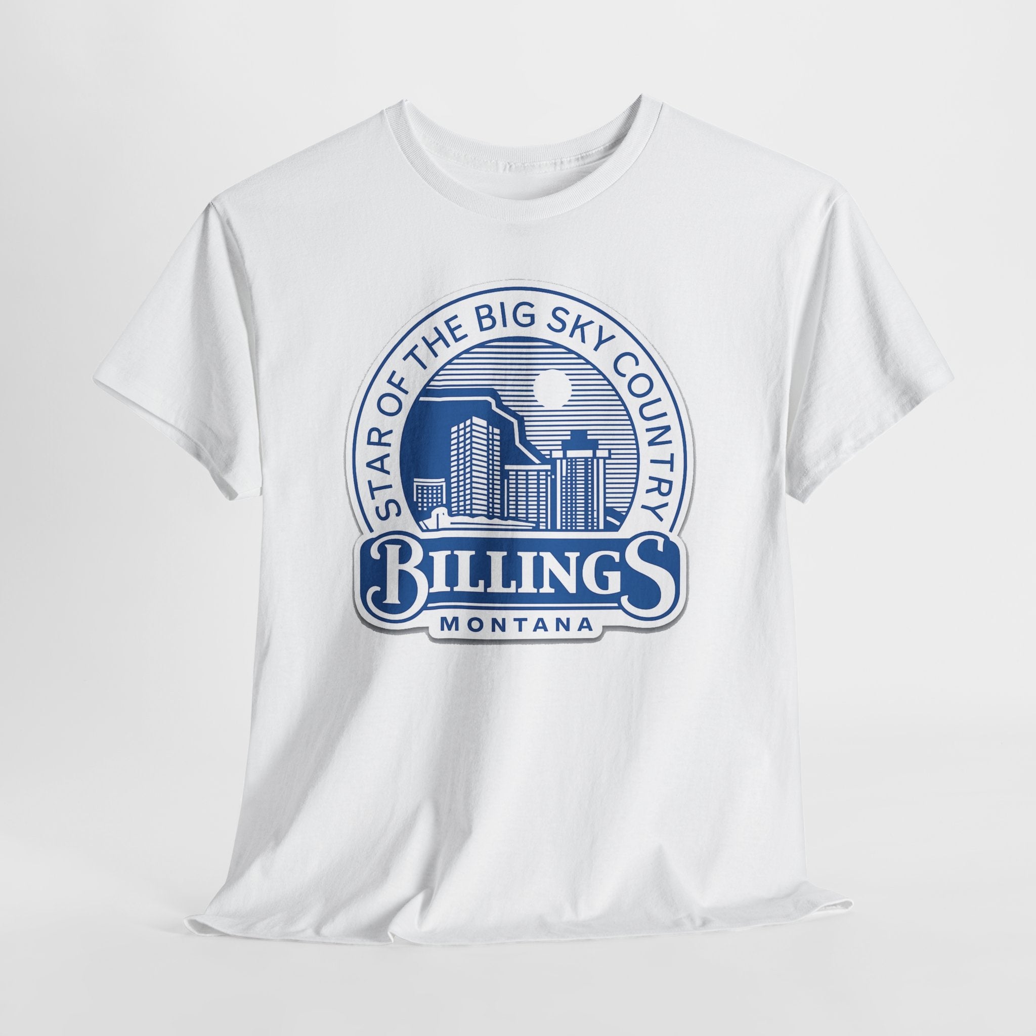Billings Montana Tee — "Star of the Big Sky Country" Retro City Skyline T-Shirt