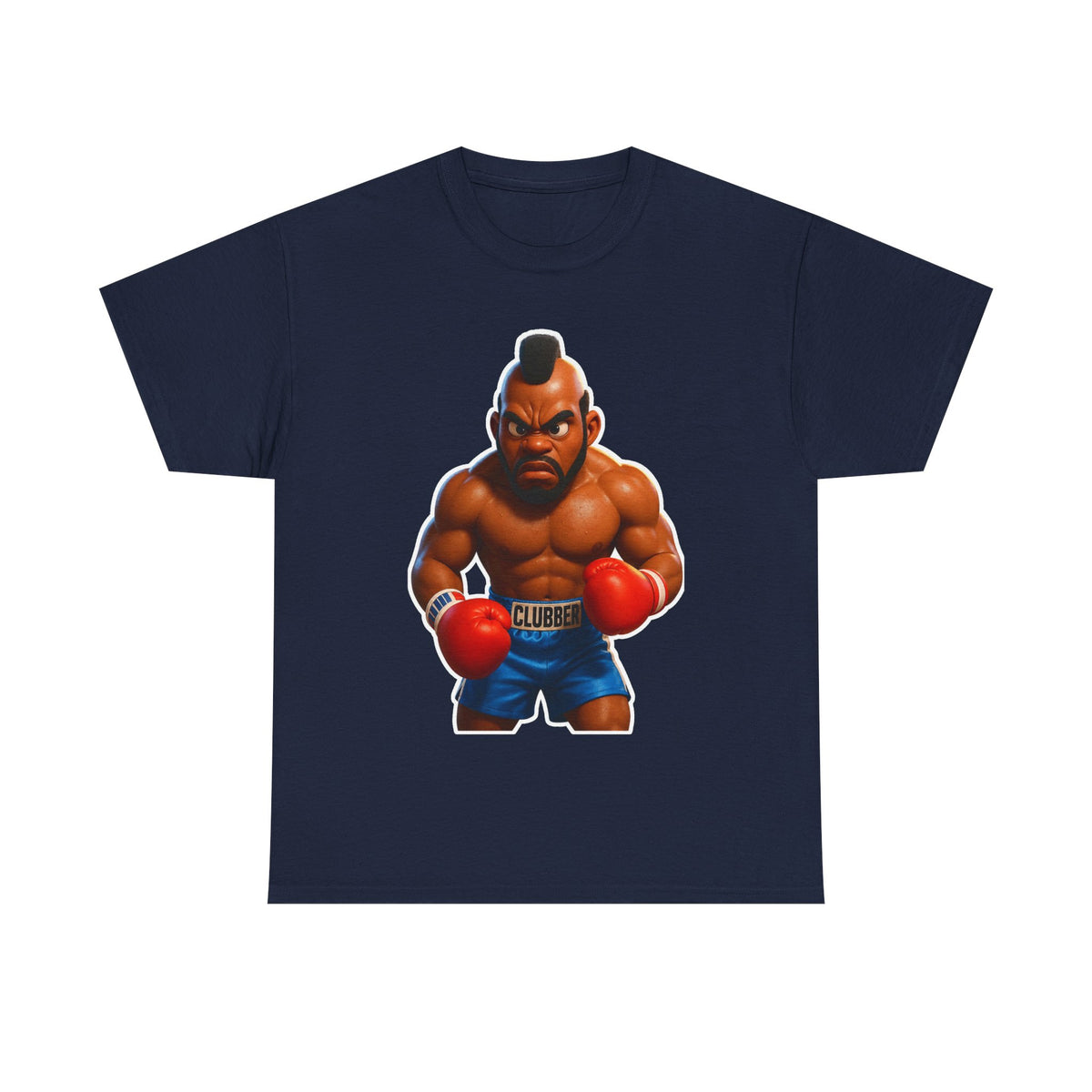 MR T Clubber Lang Boxer Character Tee — Tough Guy Cartoon Boxing T-Shirt