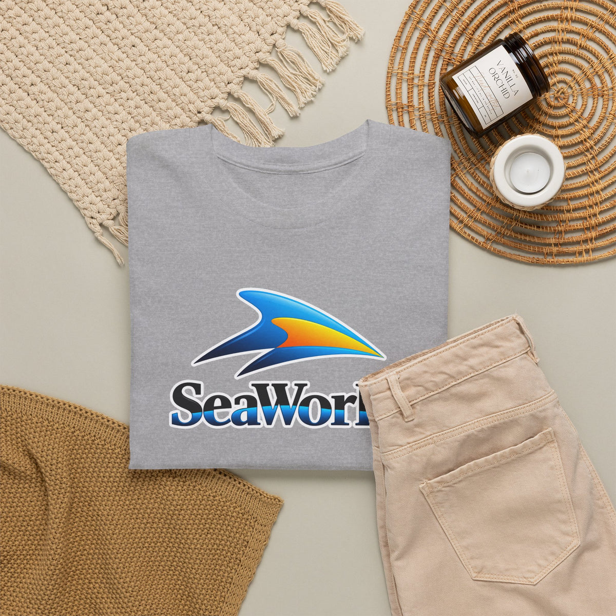 SeaWorld Logo T-Shirt — Classic Ocean Theme Tee