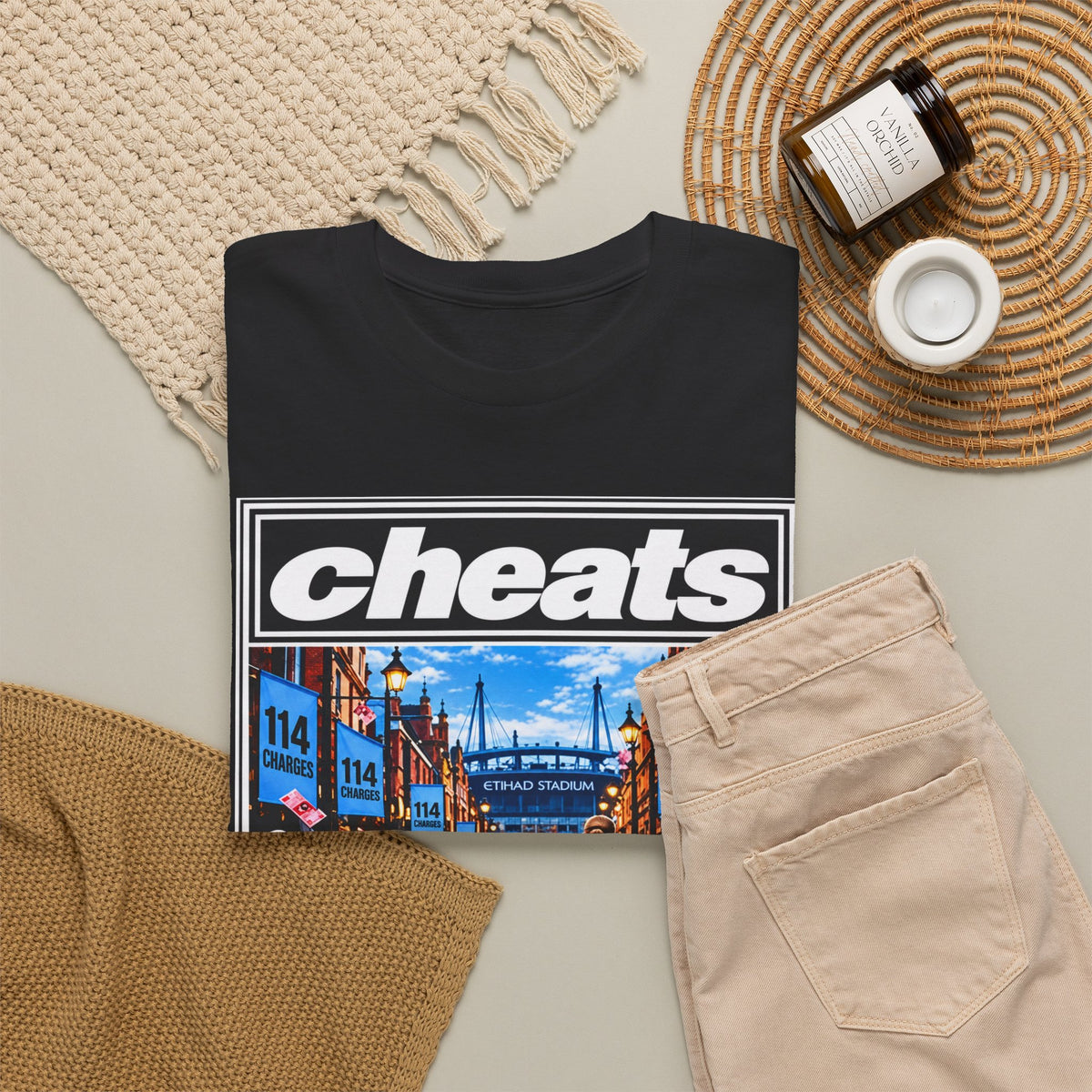 Cheats “What’s the Story? Tainted Glory?” Sports Graphic Cotton T-Shirt