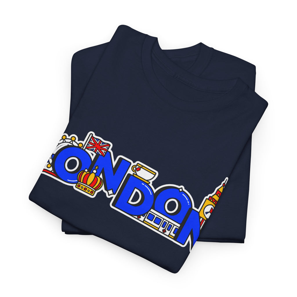 London Cityscape Tee — Illustrated London Landmarks Shirt