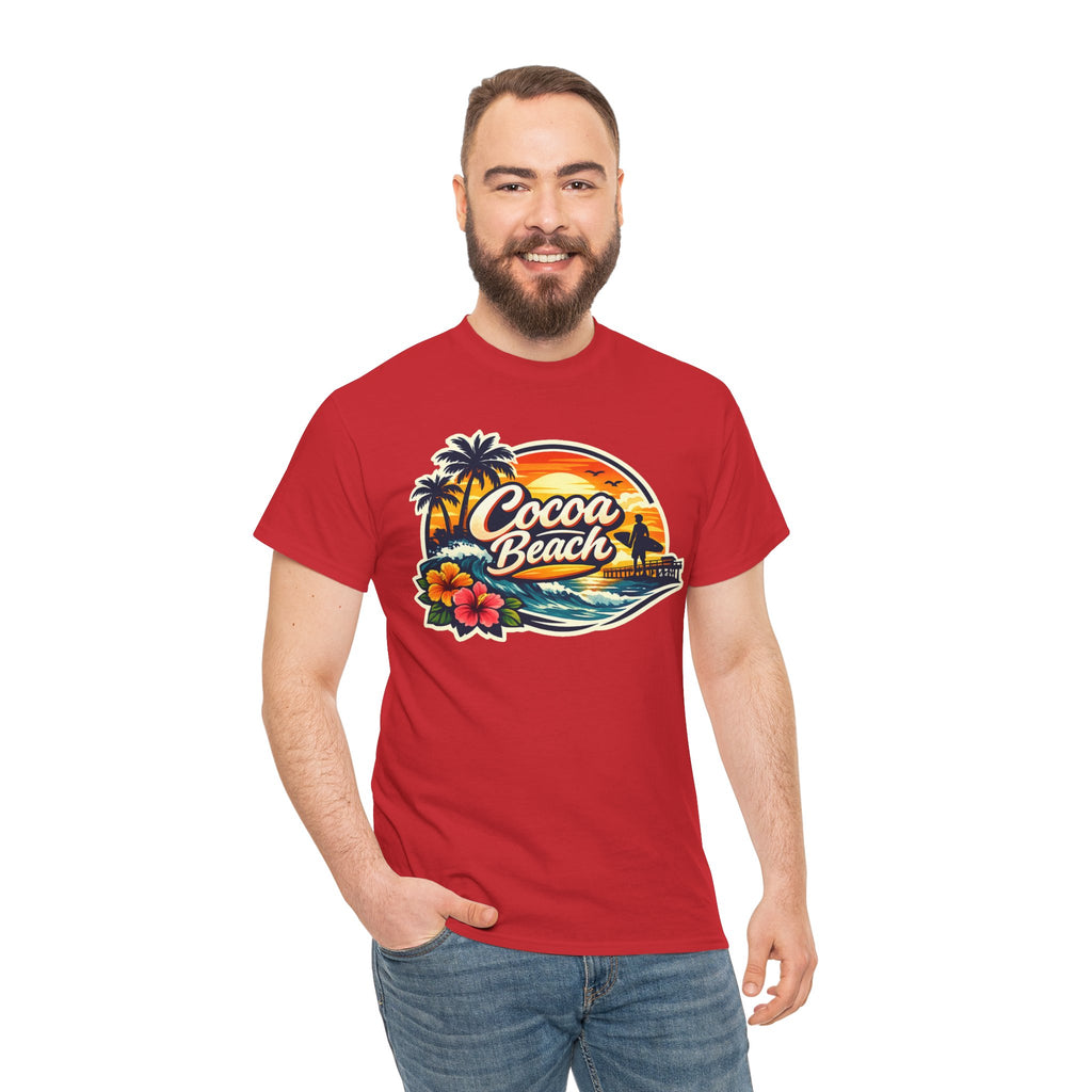 Cocoa Beach Vintage Sunset T-Shirt