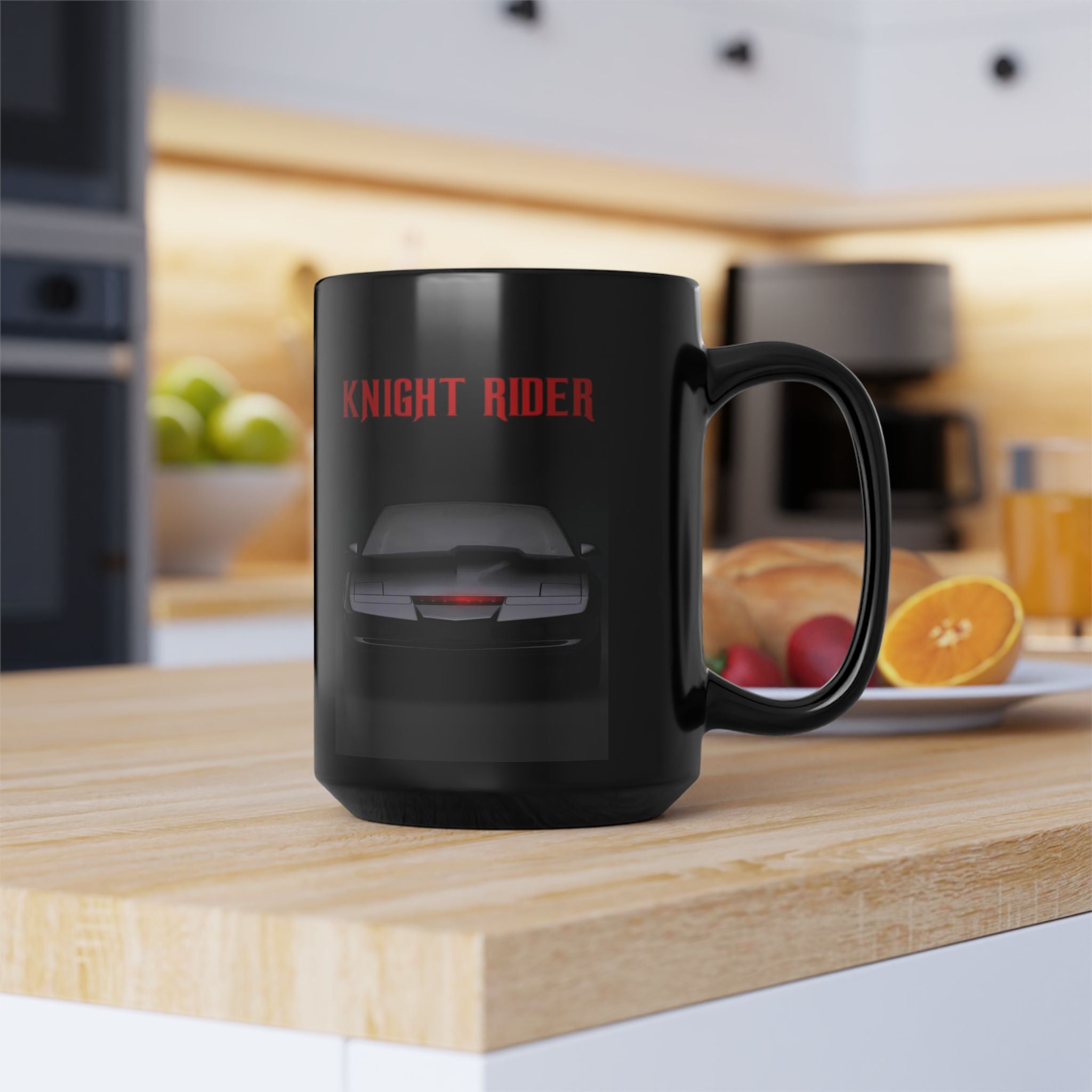 Knight Rider Mug — Retro KITT Car Coffee Cup (11oz & 15oz)