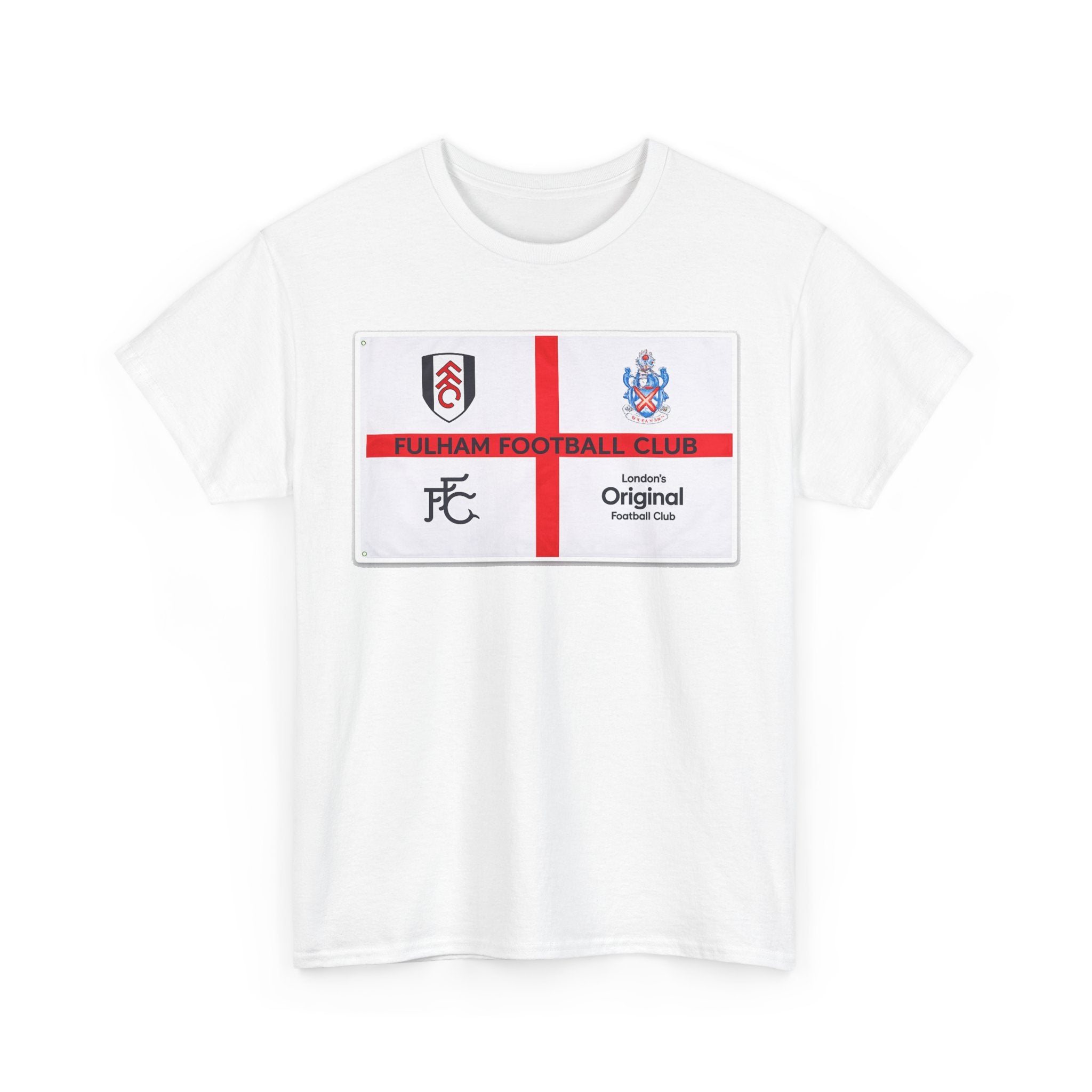 Fulham Football Club Crest Tee — St George’s Cross Football Shirt