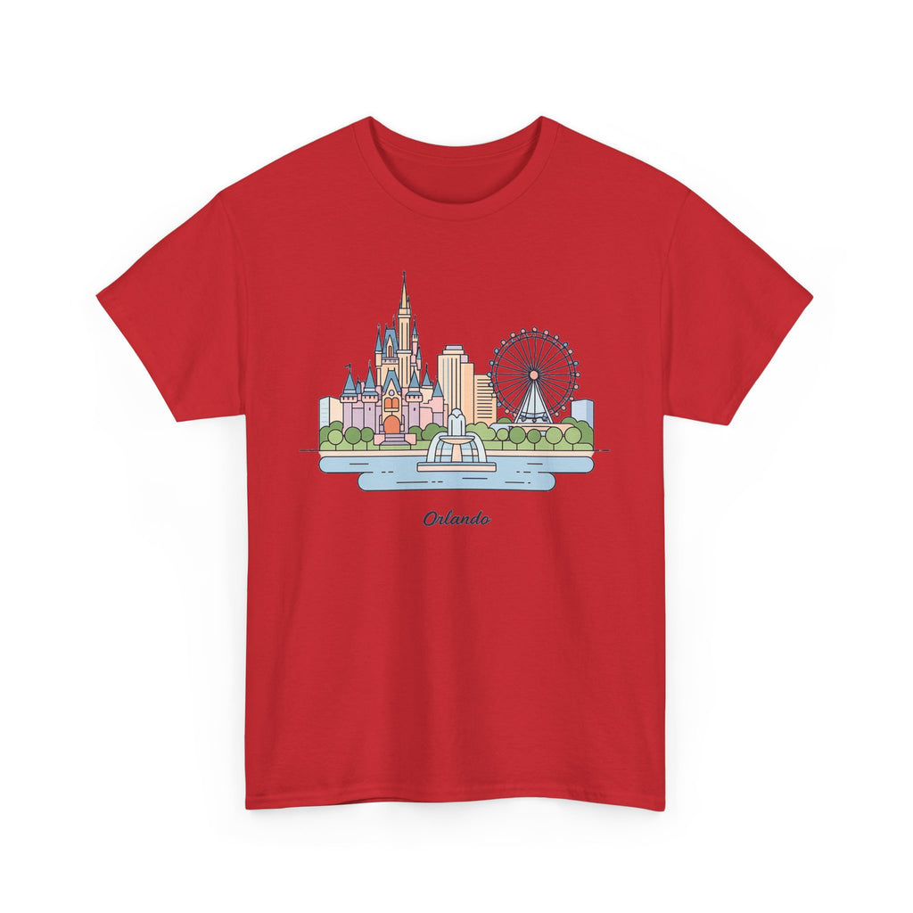 Orlando Skyline T-Shirt — Cute Cityscape Graphic Tee with 'Orlando' Text