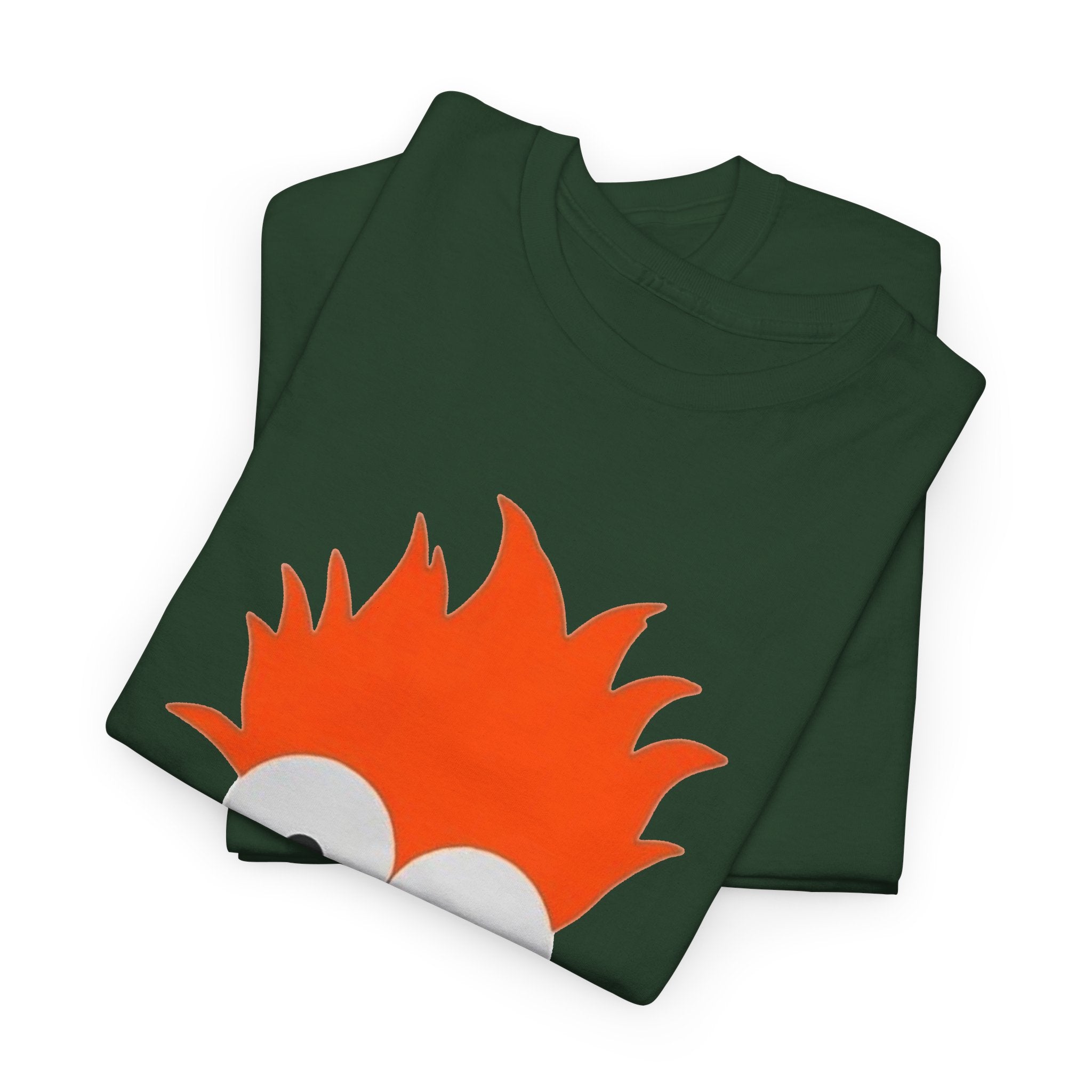 Beaker-Inspired Graphic Tee — Cute Orange Muppet Face T-Shirt