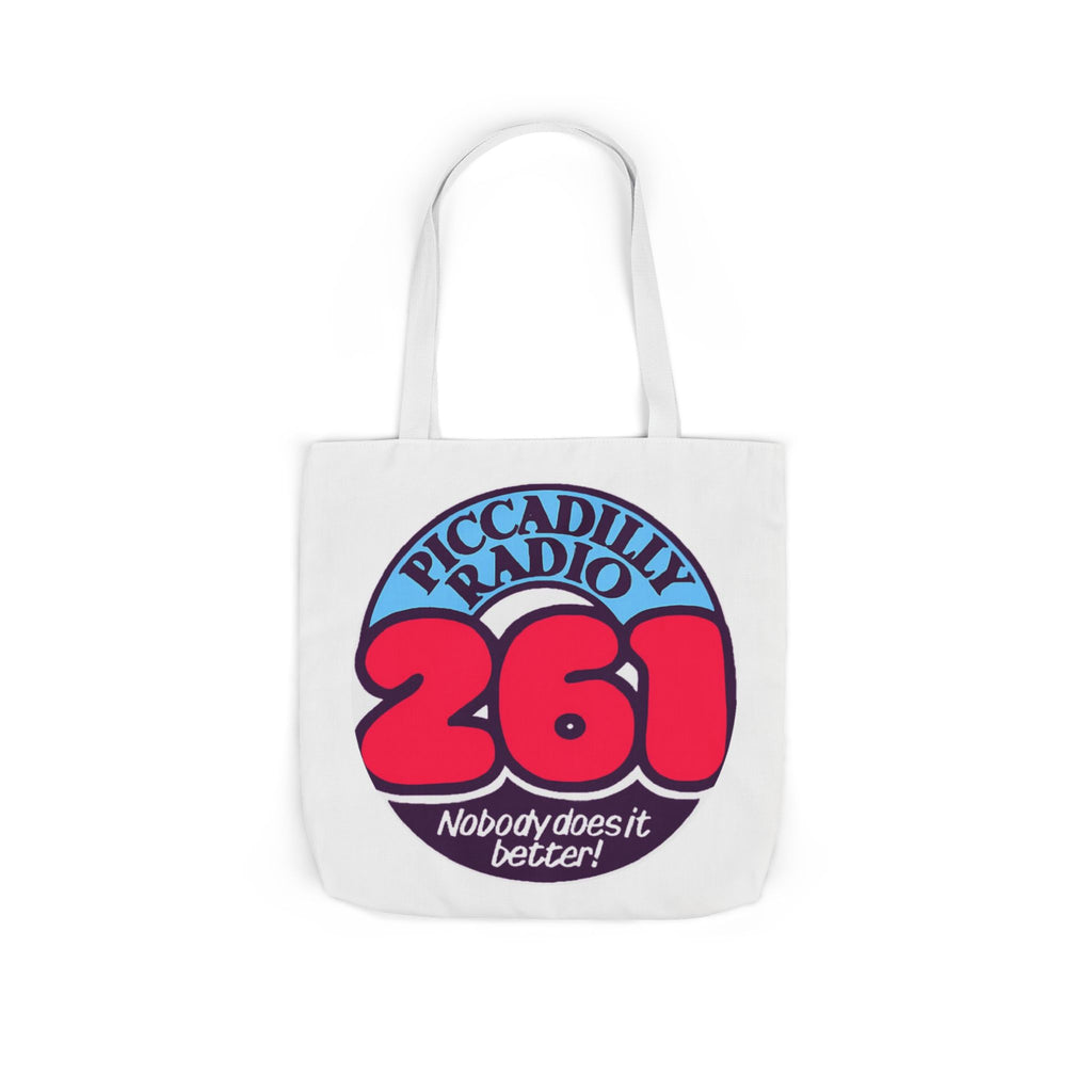 Tote Bag — Retro 'Piccadilly Radio 261' Vintage Logo Canvas Tote