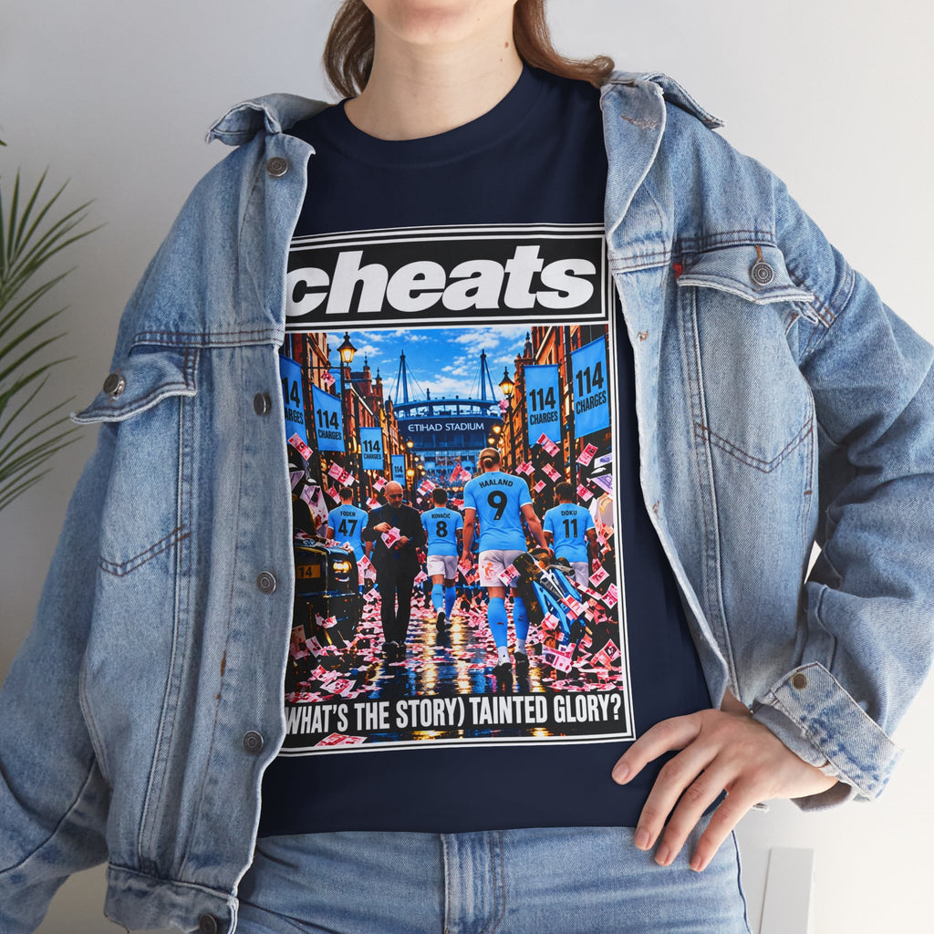 Cheats “What’s the Story? Tainted Glory?” Sports Graphic Cotton T-Shirt