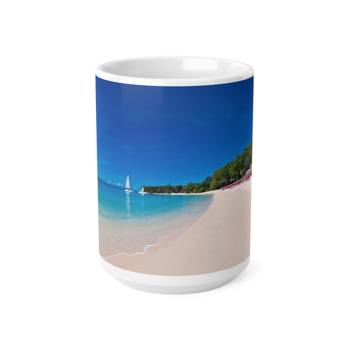 Caribbean Beach Ceramic Coffee Cups, 11oz, 15oz