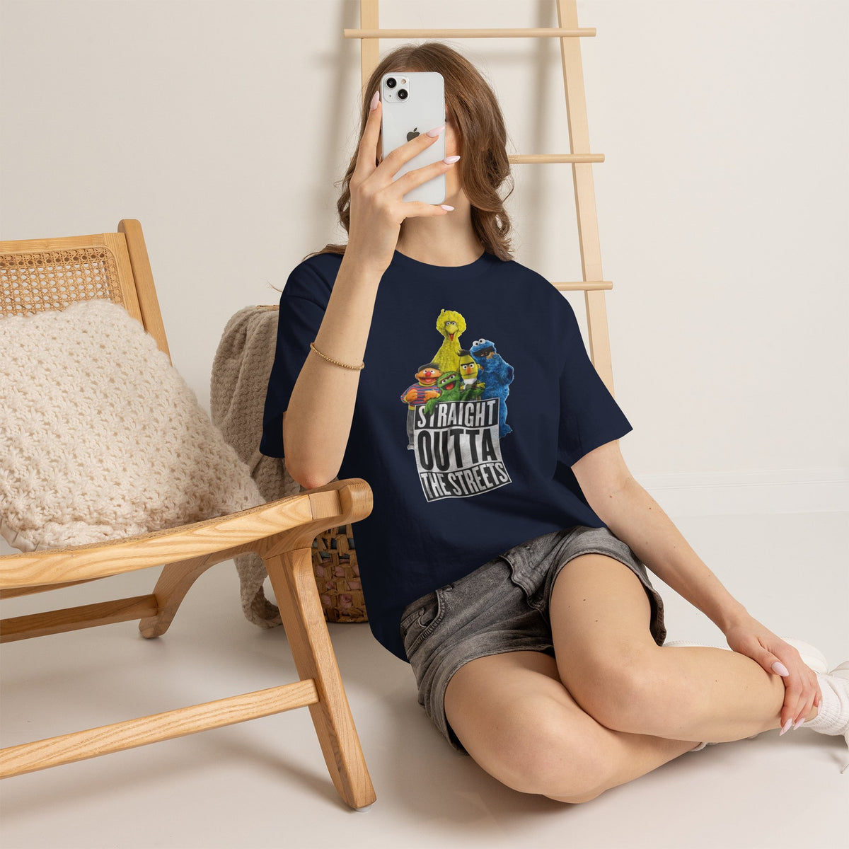 T-Shirt — "Straight Outta the Streets" Sesame Friends Graphic Tee