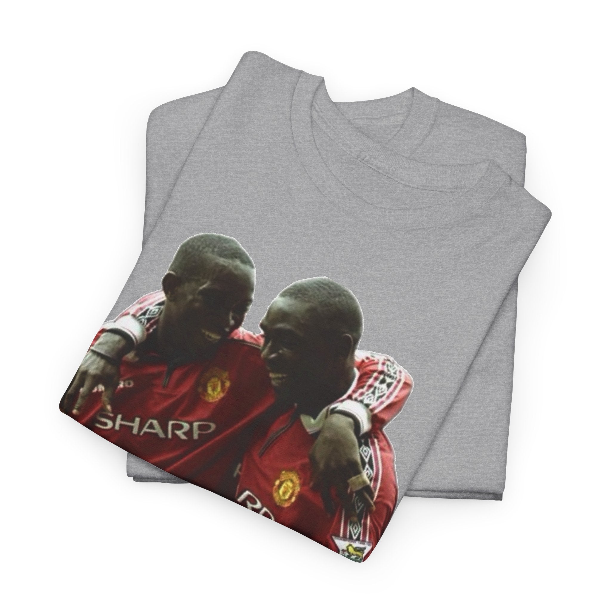 Yorke & Cole Manchester United Soccer Legends Graphic Tee — 'Yorke Cole' Retro Football Shirt
