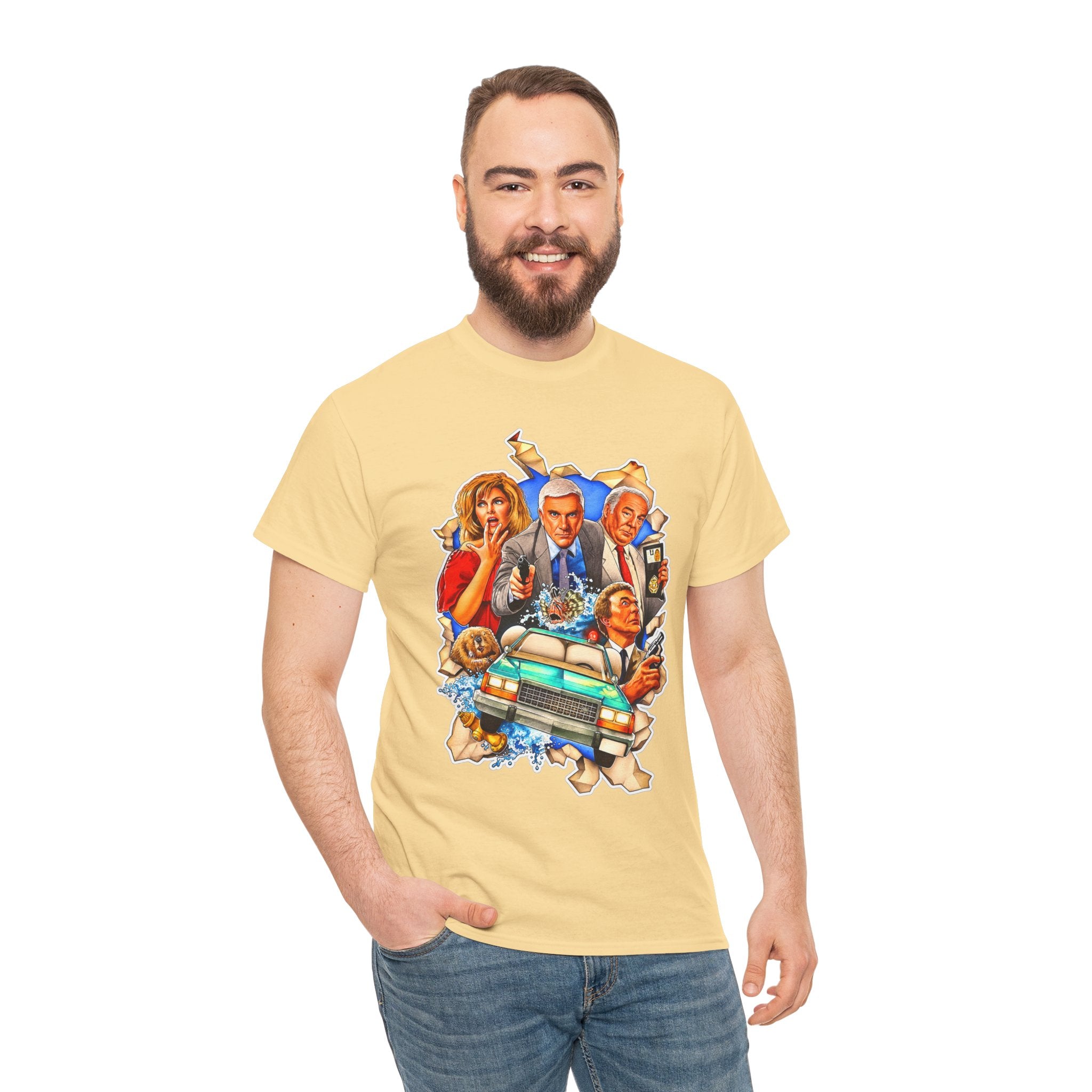 The Naked Gun / Police Squad Crime Comedy Movie Poster Cotton T-Shirt