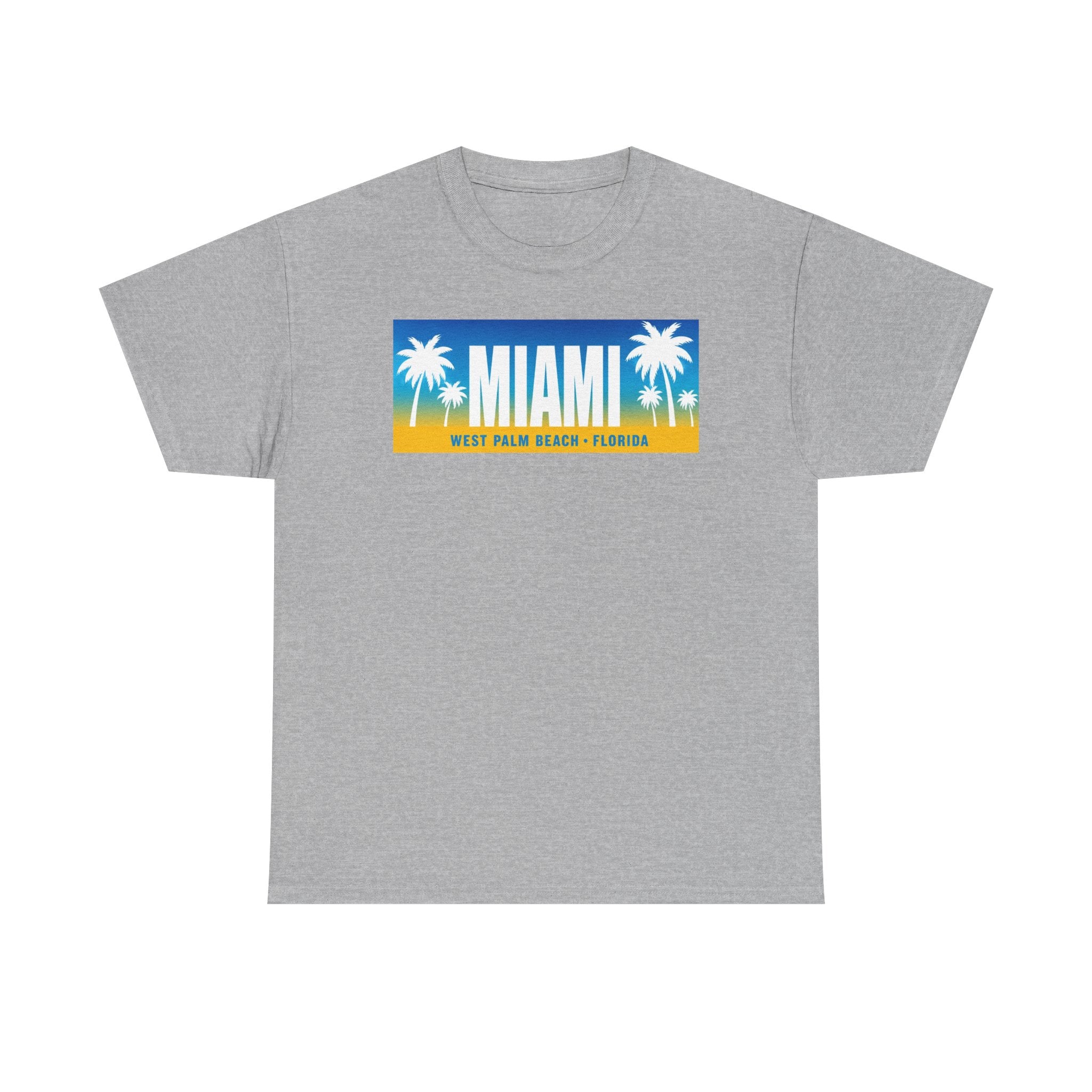 Miami West Palm Beach Vintage Tee — "MIAMI" Beach Palm Trees T‑Shirt