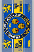 Shrewsbury Town Football Club Waffle Tea Towel — 'The Shrews' Crest & Pride of Shropshire Design