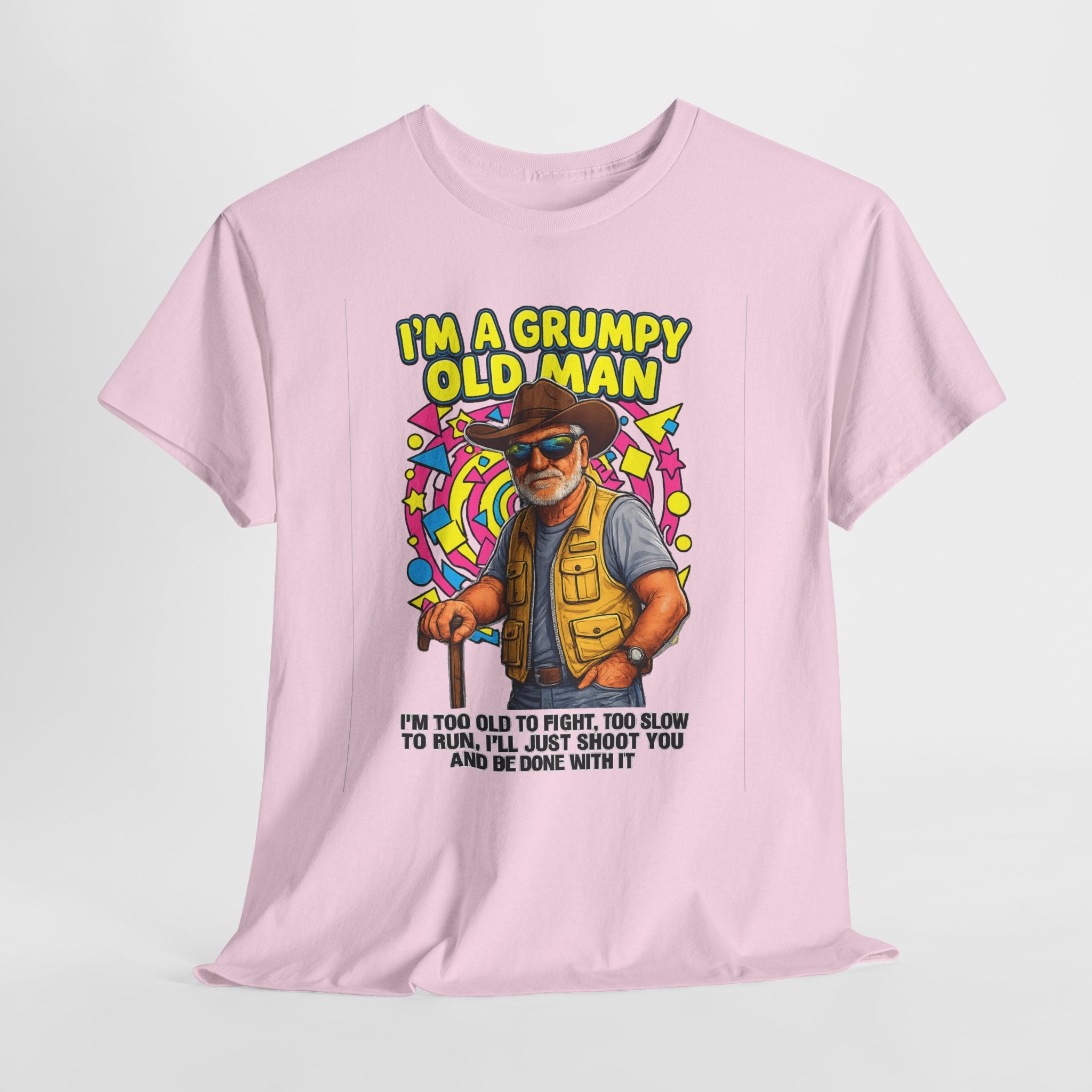 I'm A Grumpy Old Man T-Shirt – Funny Senior Fishing Graphic Tee
