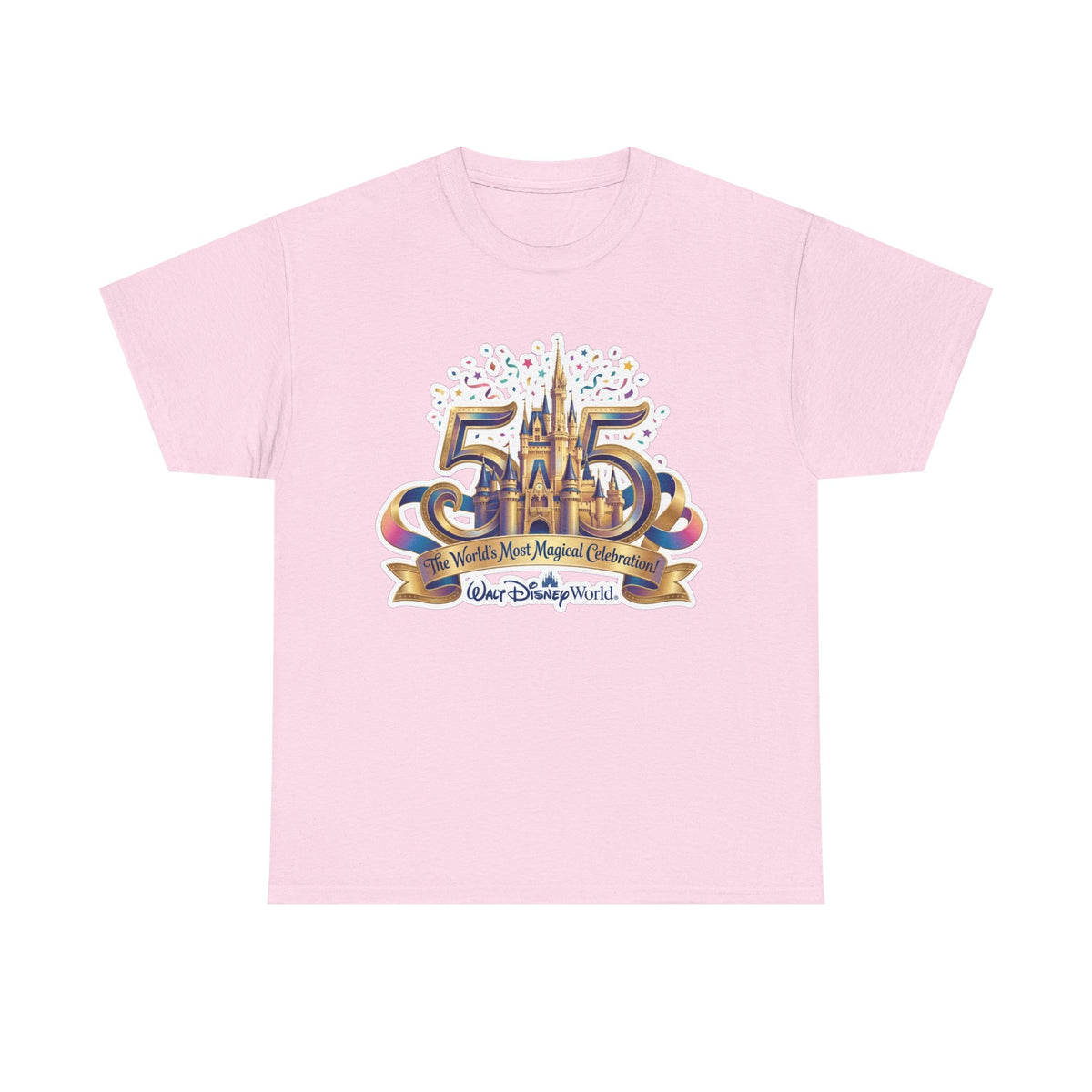 Disney World 50th Anniversary Castle Tee — 'The World's Most Magical Celebration' Souvenir T-Shirt
