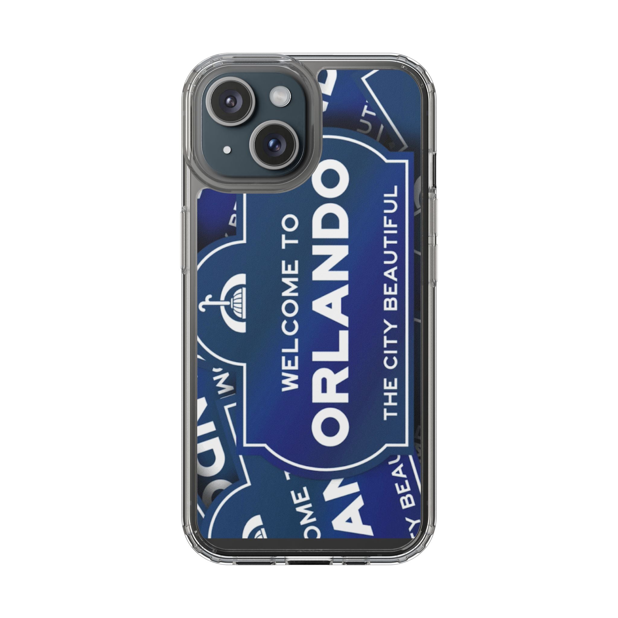 Orlando Clear Phone Case — "Welcome to Orlando" City Sign Design
