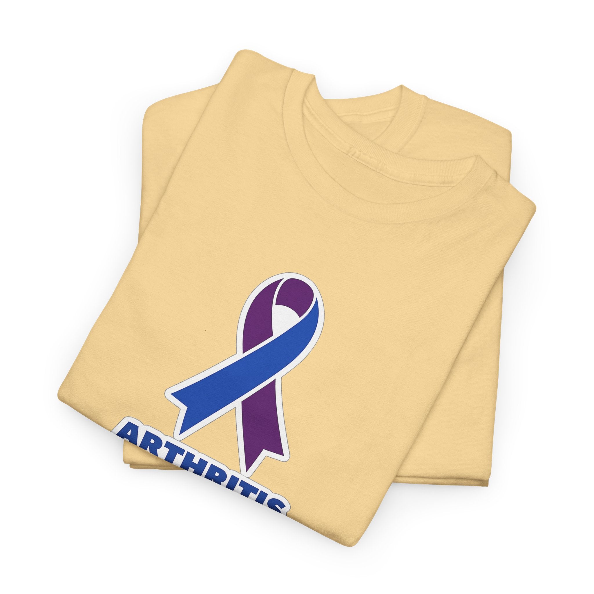 Arthritis Sucks Awareness T-Shirt — Purple & Blue Ribbon Support Tee