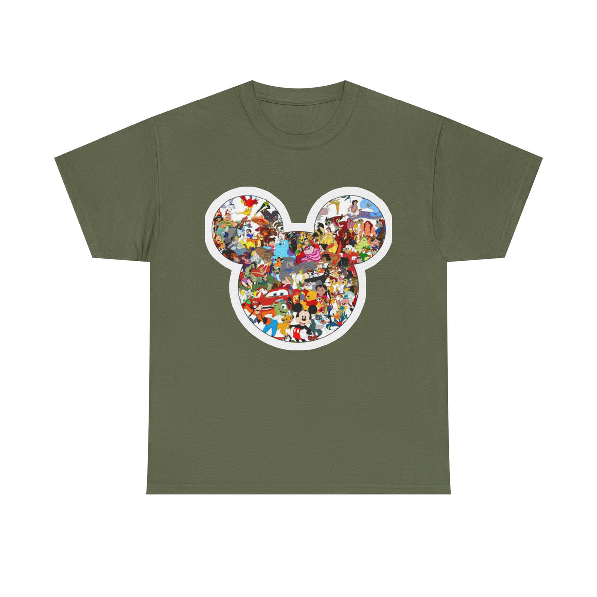 Mickey Collage T-Shirt — Vintage Disney Characters Graphic Tee