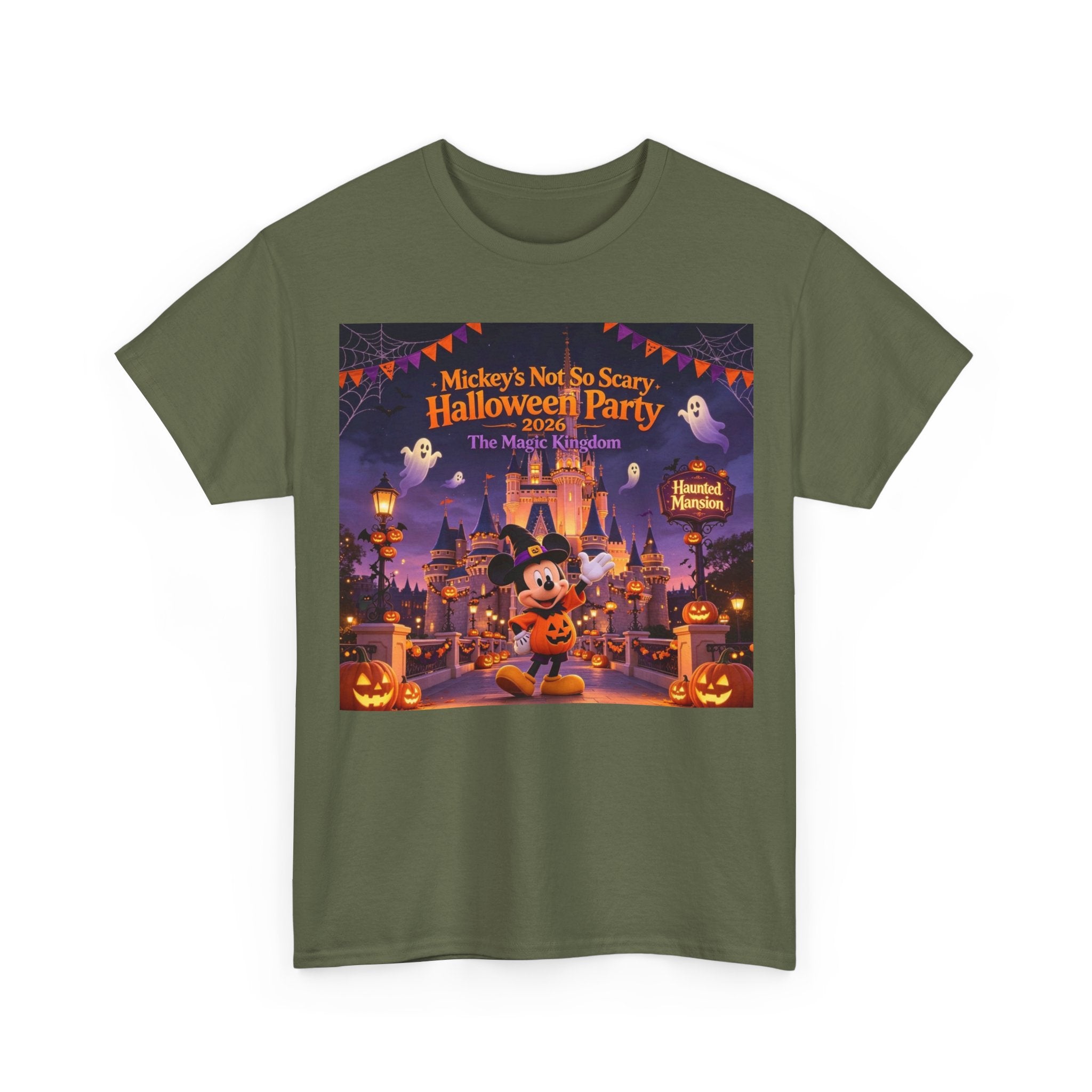 Halloween Mickey T-Shirt — "Not So Scary Halloween Party" Castle Graphic Tee