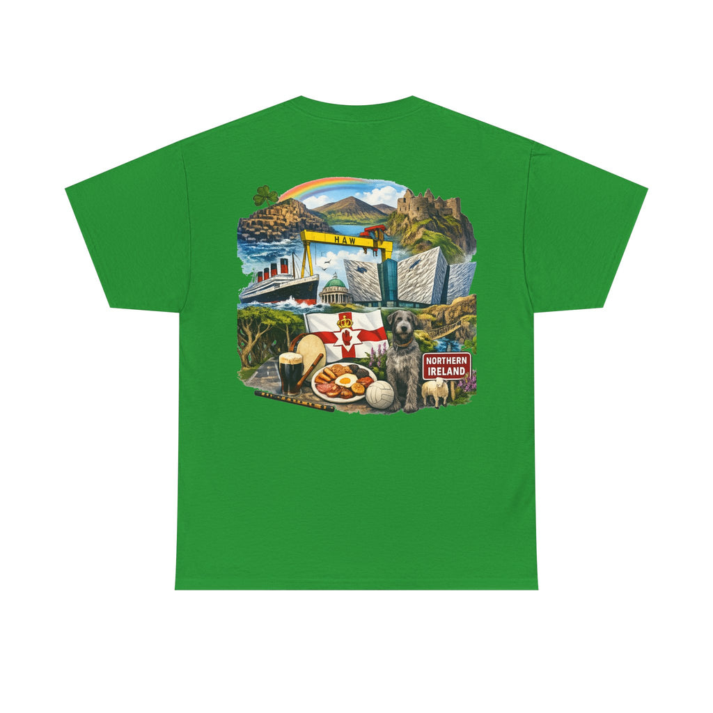 Northern Ireland Collage Tee — "Make Northern Ireland Great Again" Graphic T-Shirt