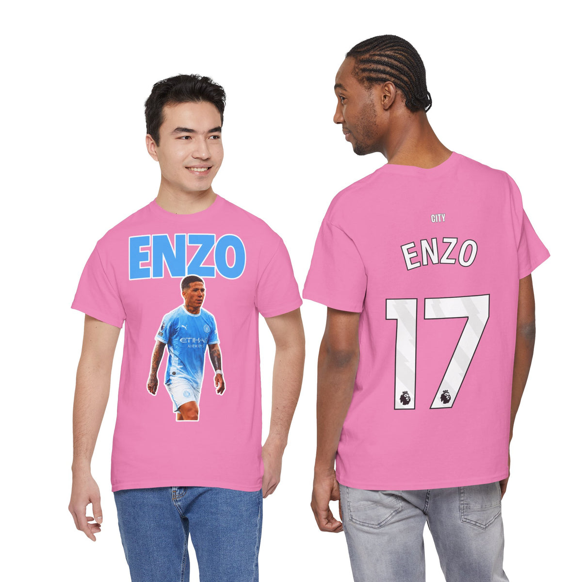 Enzo Fernandez Manchester City Inspired Cotton T-Shirt
