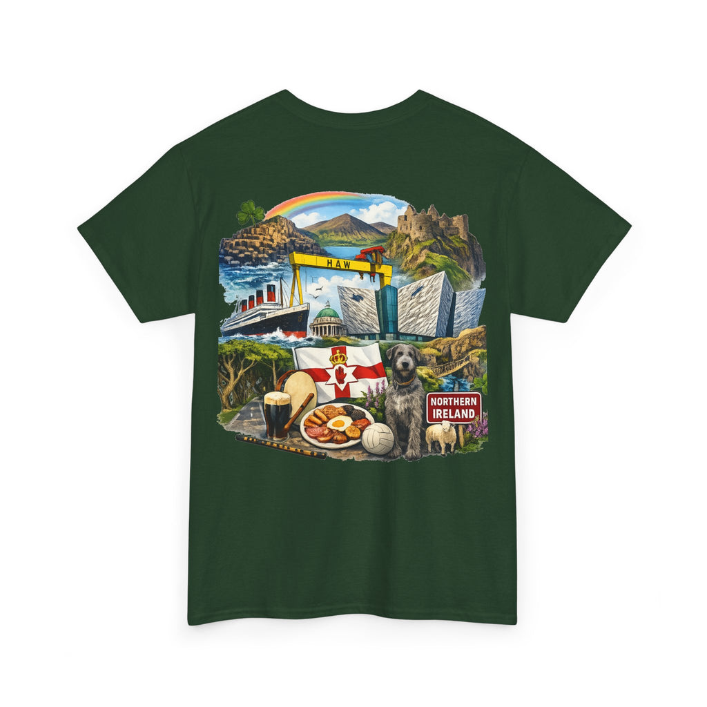 Northern Ireland Collage Tee — "Make Northern Ireland Great Again" Graphic T-Shirt