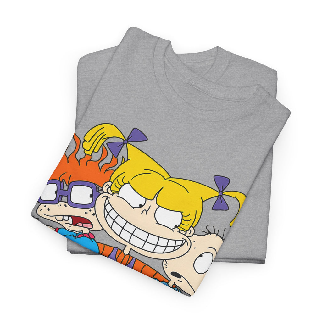 Rugrats Retro Cartoon Crewneck Tee — Colorful 90s Kids Character Design