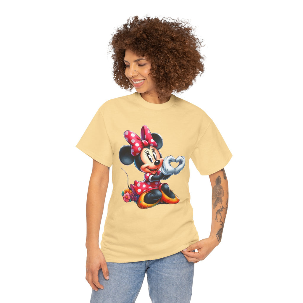 Minnie Mouse Character Heart Graphic Tee
