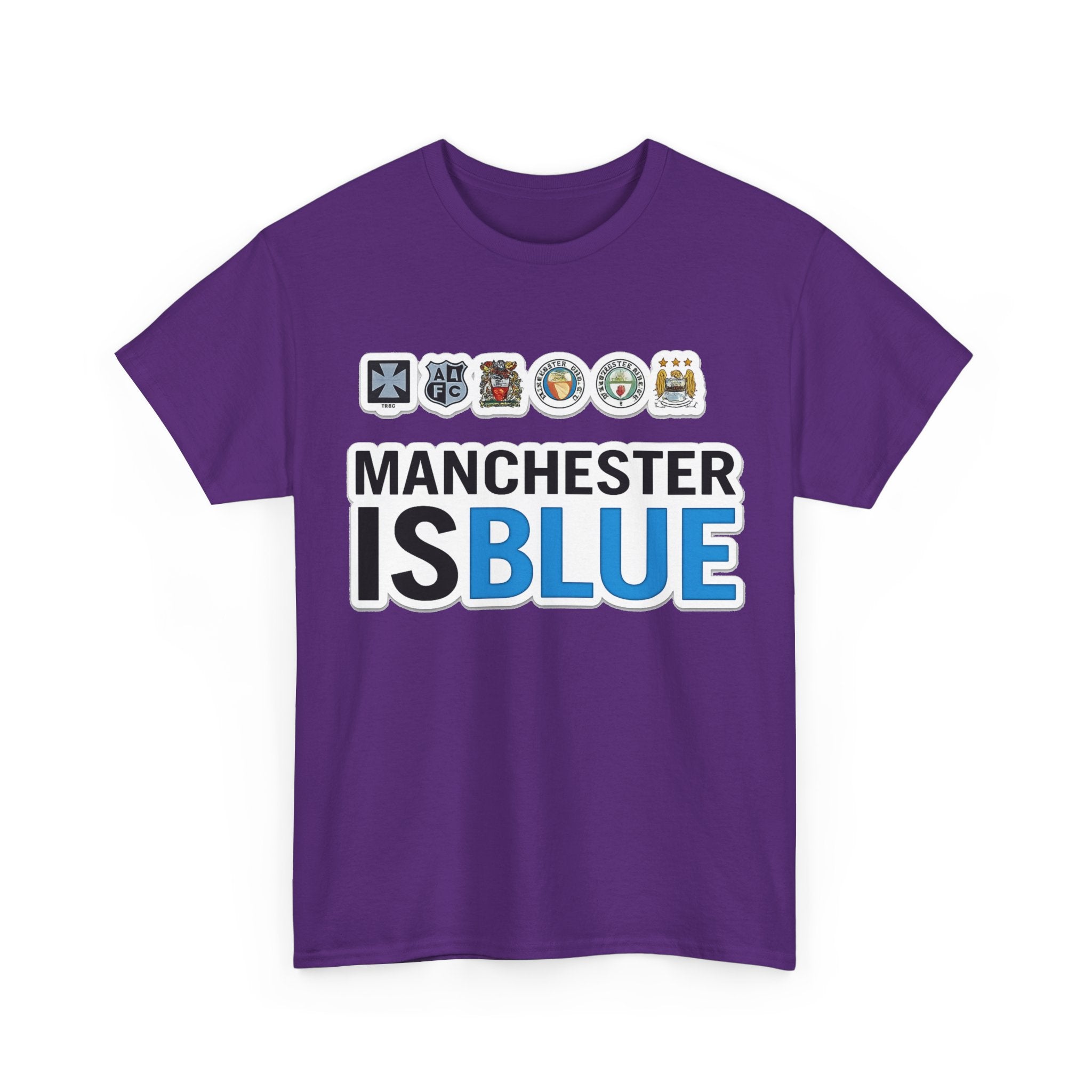 Manchester Is Blue Tee — Manchester City Supporter T-Shirt