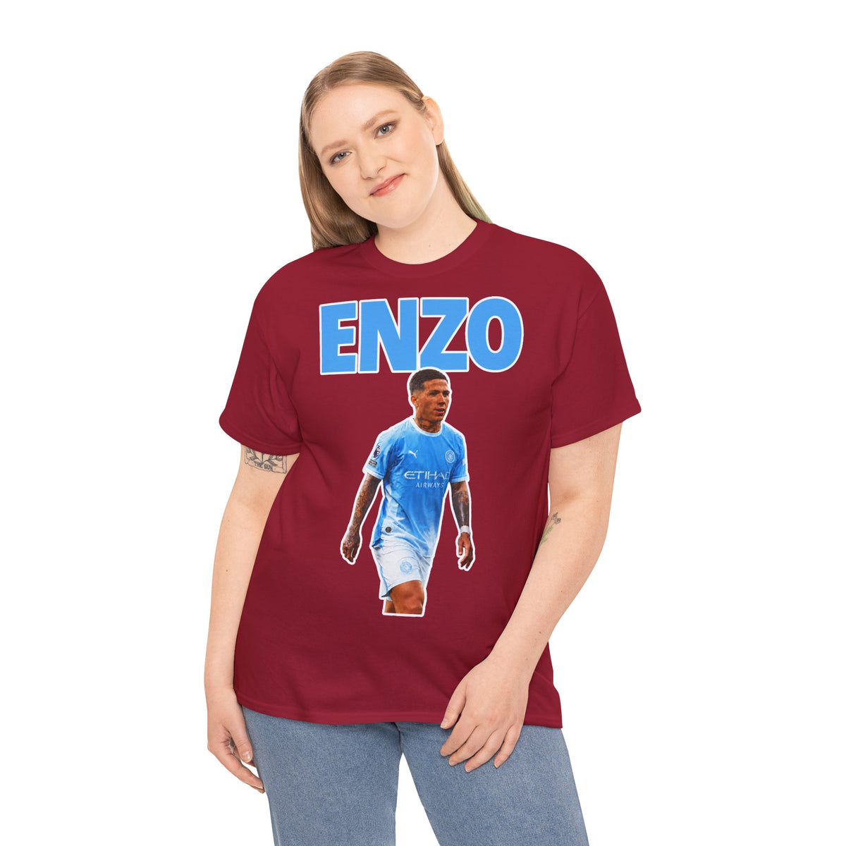 Enzo Fernandez Manchester City Inspired Cotton T-Shirt