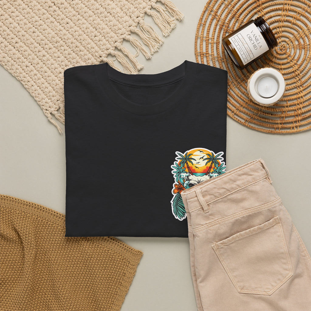 Tropical Skull Tee — Sunset Palm Beach Skull T-Shirt