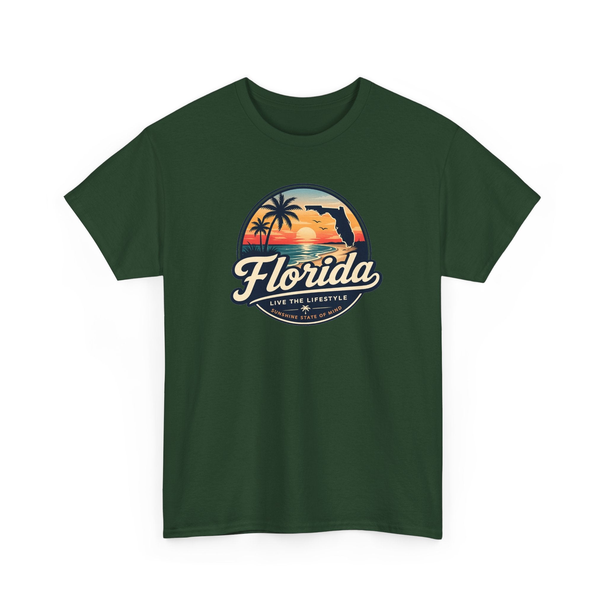 Florida Sunset Tee — Vintage Palm Beach Graphic T-Shirt