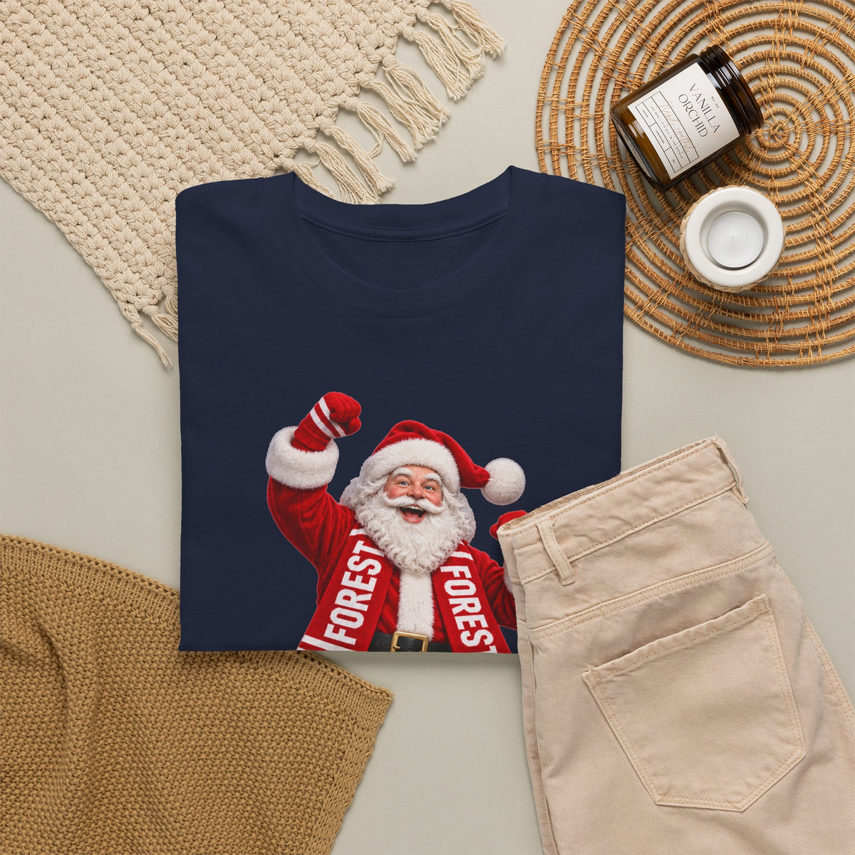 Nottingham Forest Santa Claus Dancing T‑Shirt — Vintage Christmas Holiday Tee
