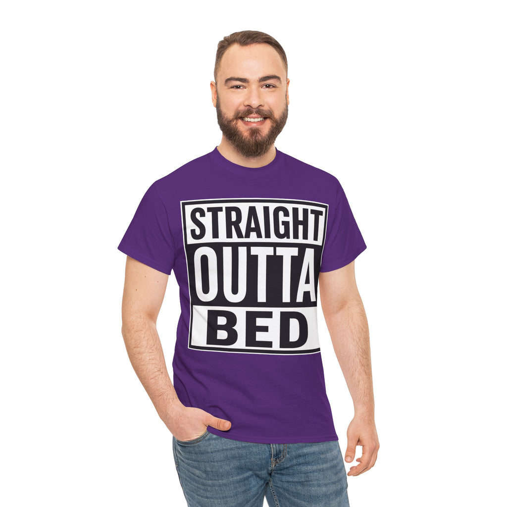 Straight Outta Bed T-Shirt — Funny Morning Graphic Tee