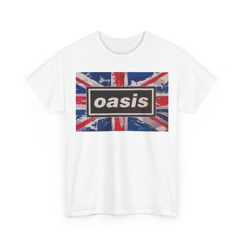 Oasis Union Jack Tee – Vintage British Band Logo T-Shirt