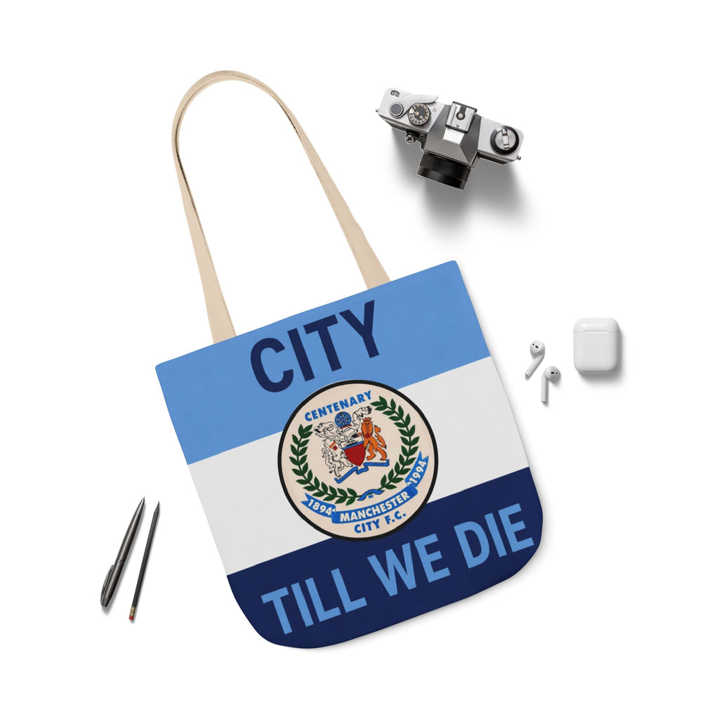 City Till We Die Canvas Tote Bag — Football Fan Flag Tote