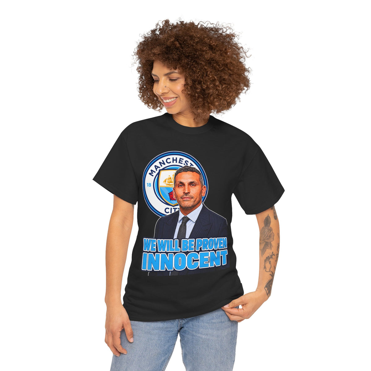 Manchester City “We Will Be Proven Innocent” Fan Cotton T-Shirt