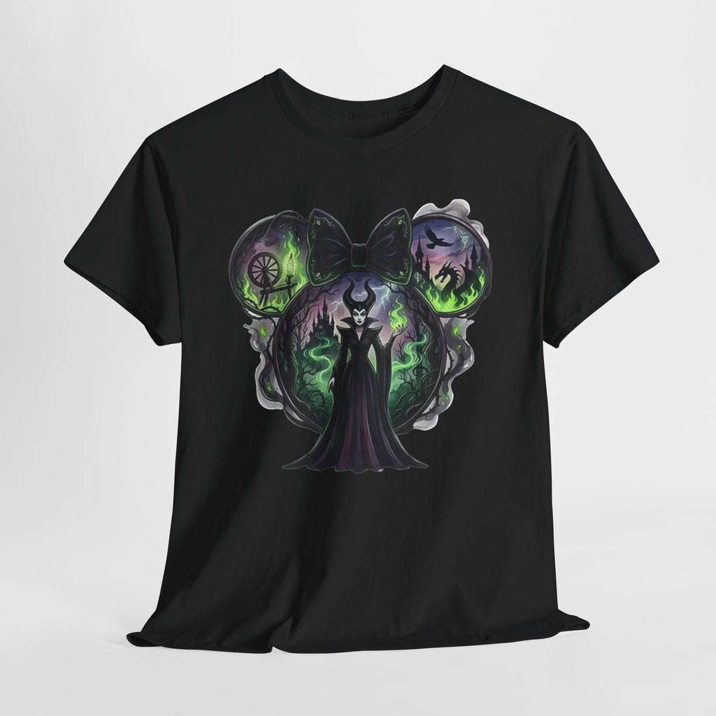 Maleficent Haunted Mouse Skull T-Shirt — Dark Fairytale Villain Tee