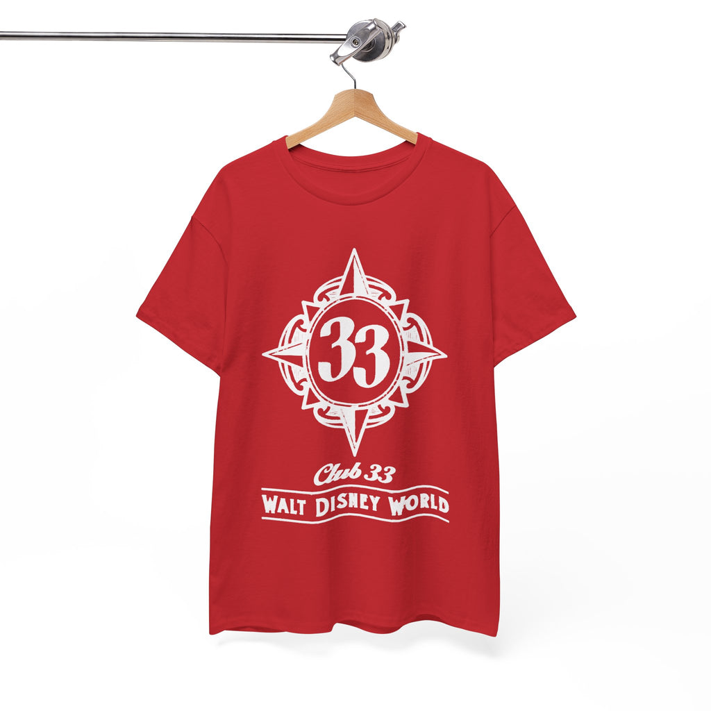 Club 33 Walt Disney World Inspired Cotton T-Shirt — Vintage Compass Logo Tee