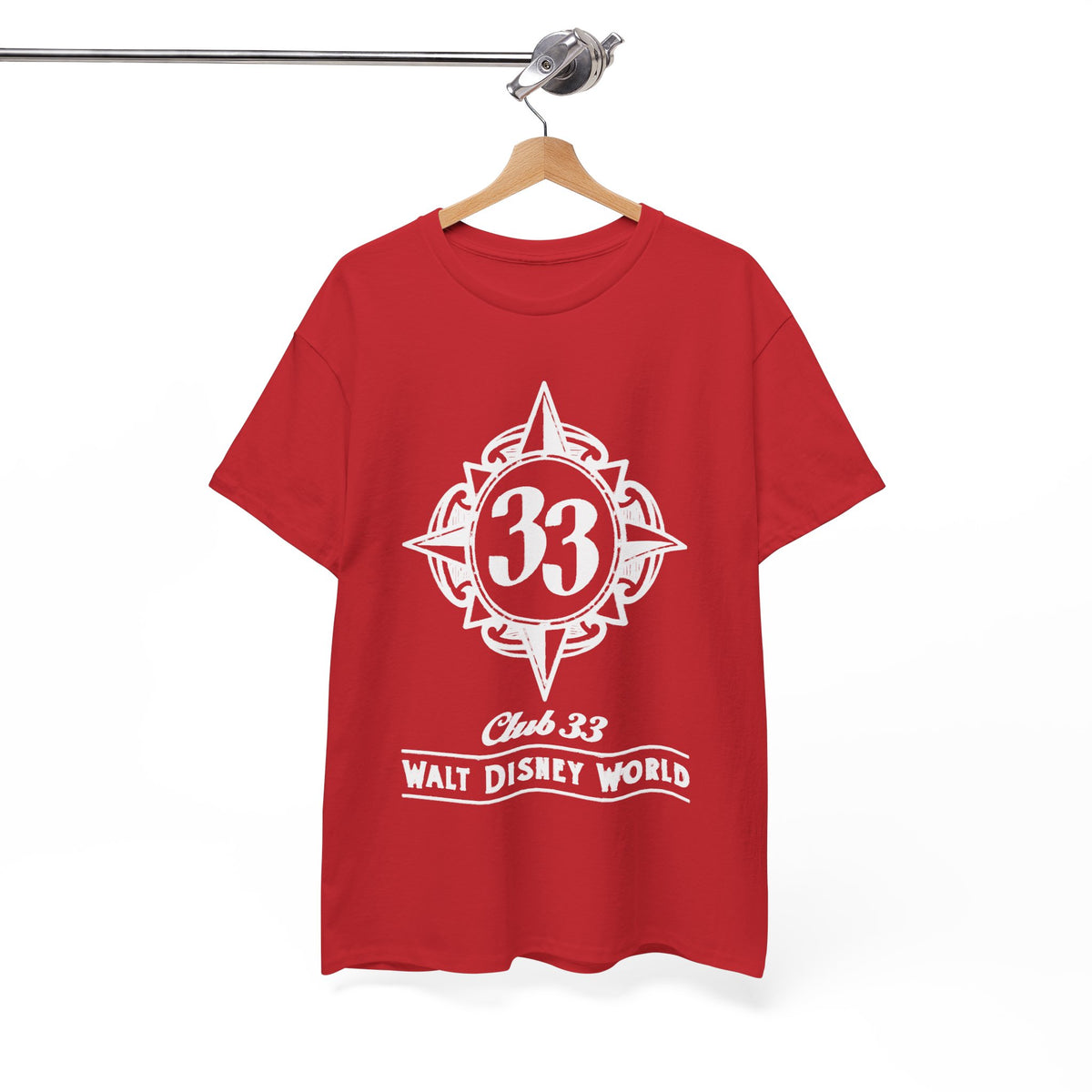 Club 33 Walt Disney World Inspired Cotton T-Shirt — Vintage Compass Logo Tee