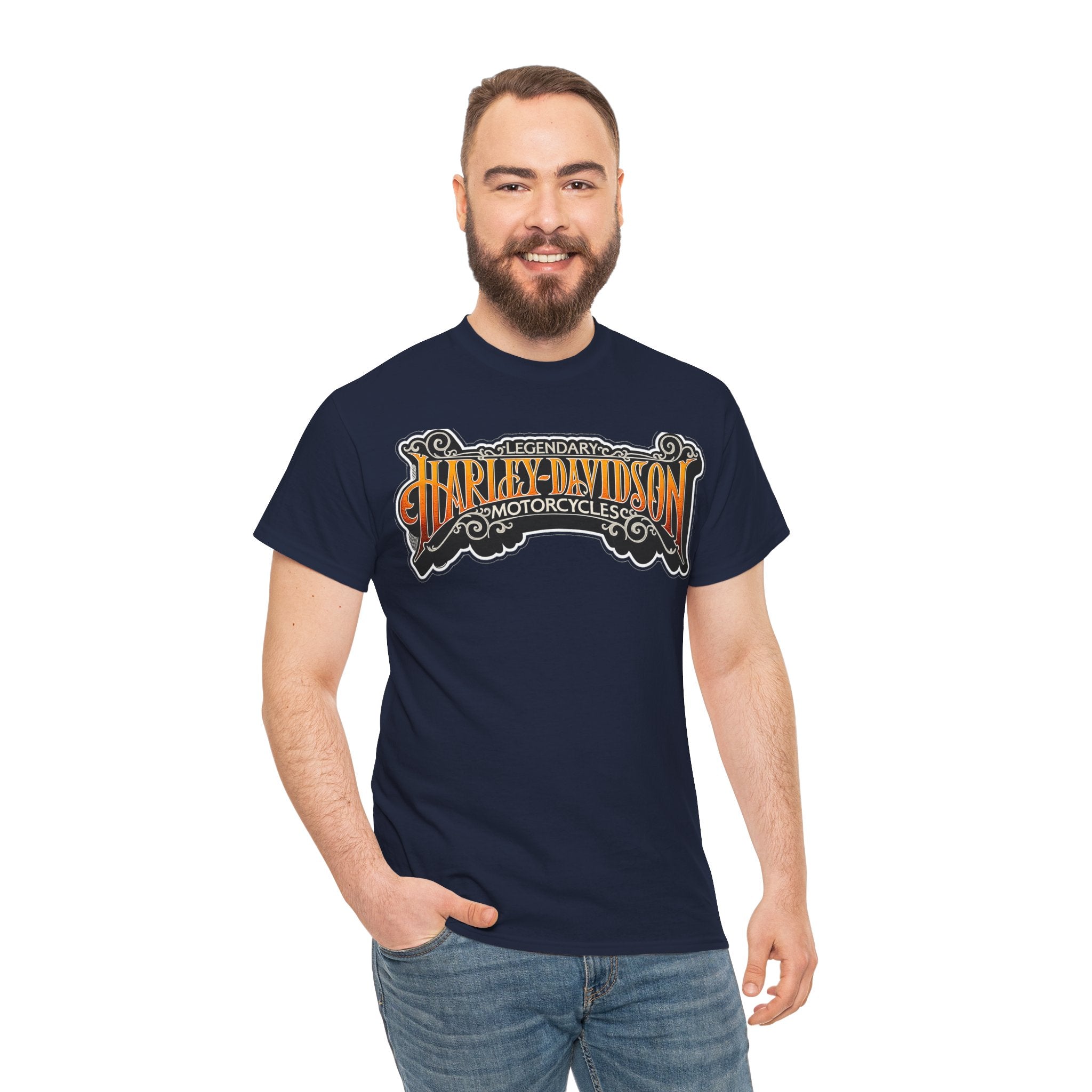Harley-Davidson Vintage Logo Tee — Retro Motorcycle Graphic T-Shirt