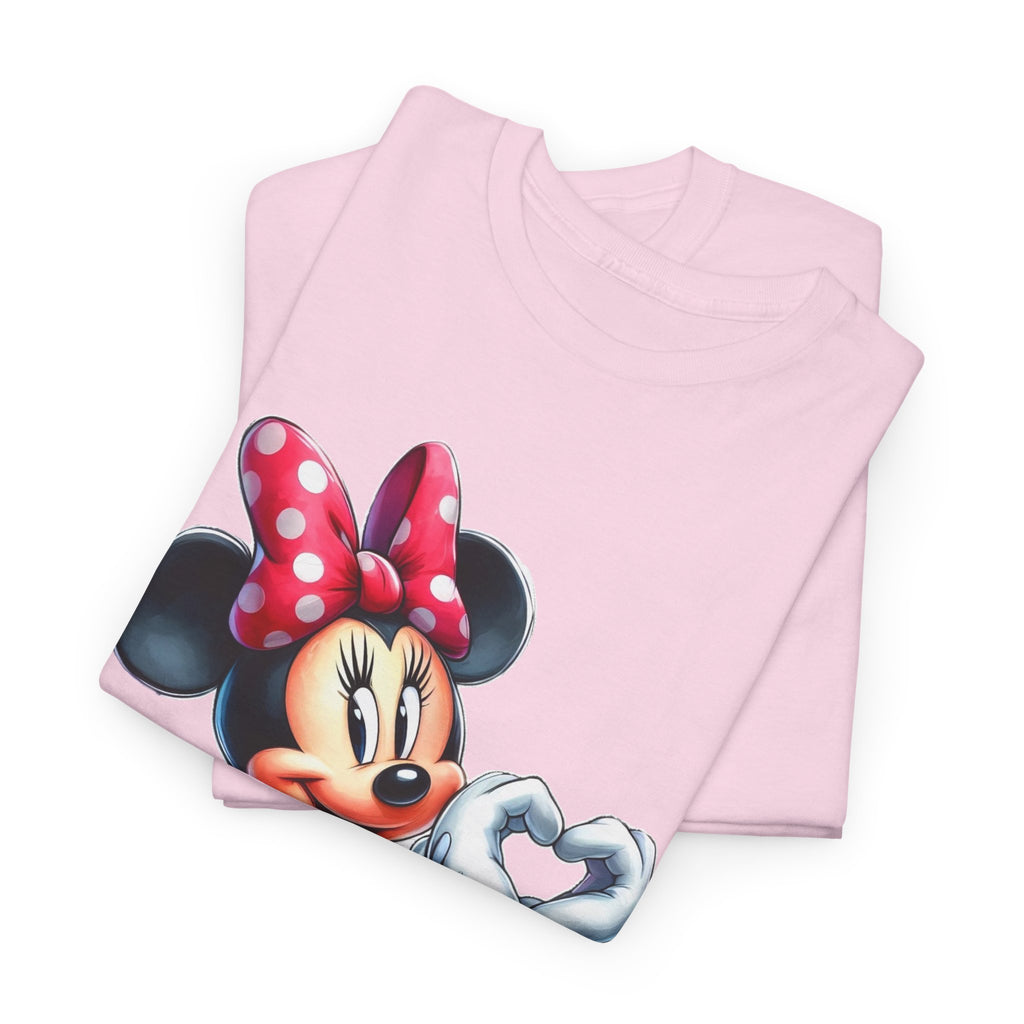 Minnie Mouse Character Heart Graphic Tee
