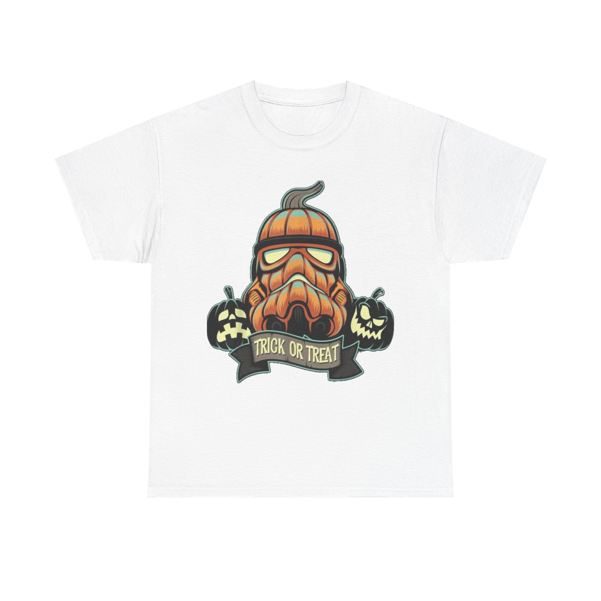 Halloween Pumpkin Mask T-Shirt — Trick or Treat Graphic Tee