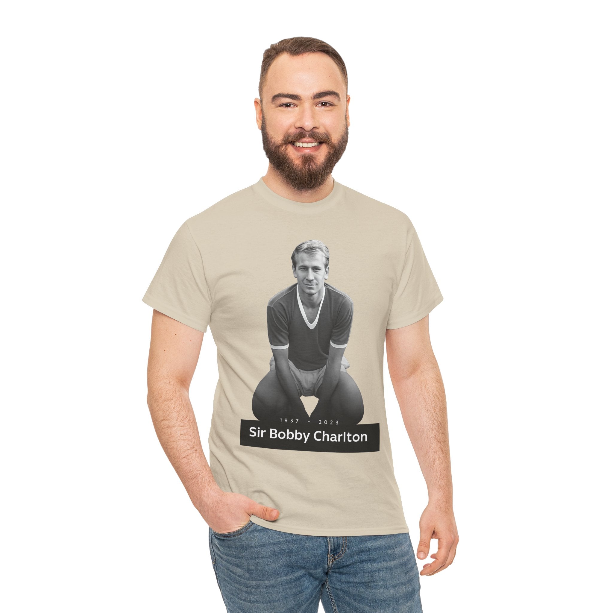 Sir Bobby Charlton Football Legend Cotton T‑Shirt
